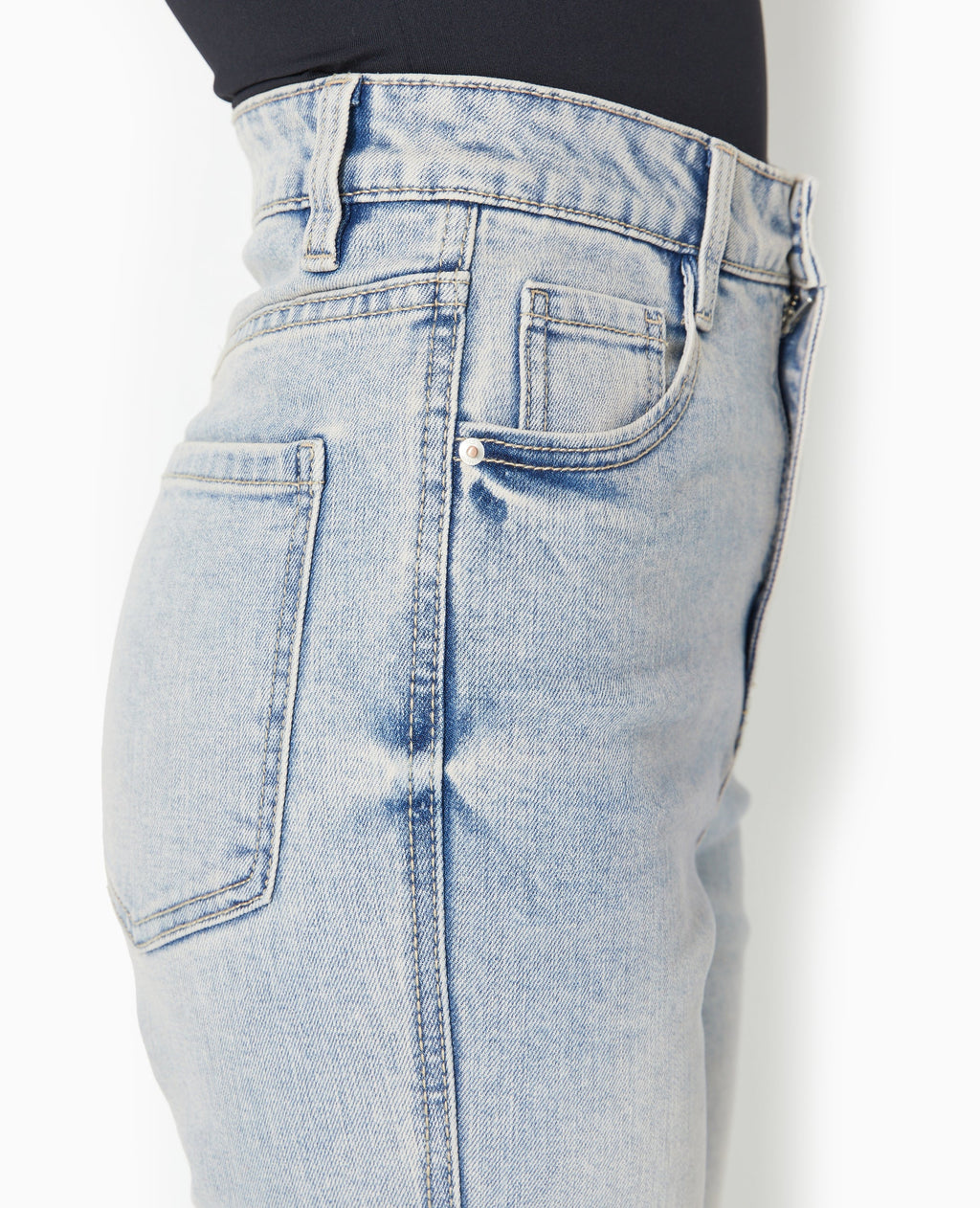 Jean flare taille haute