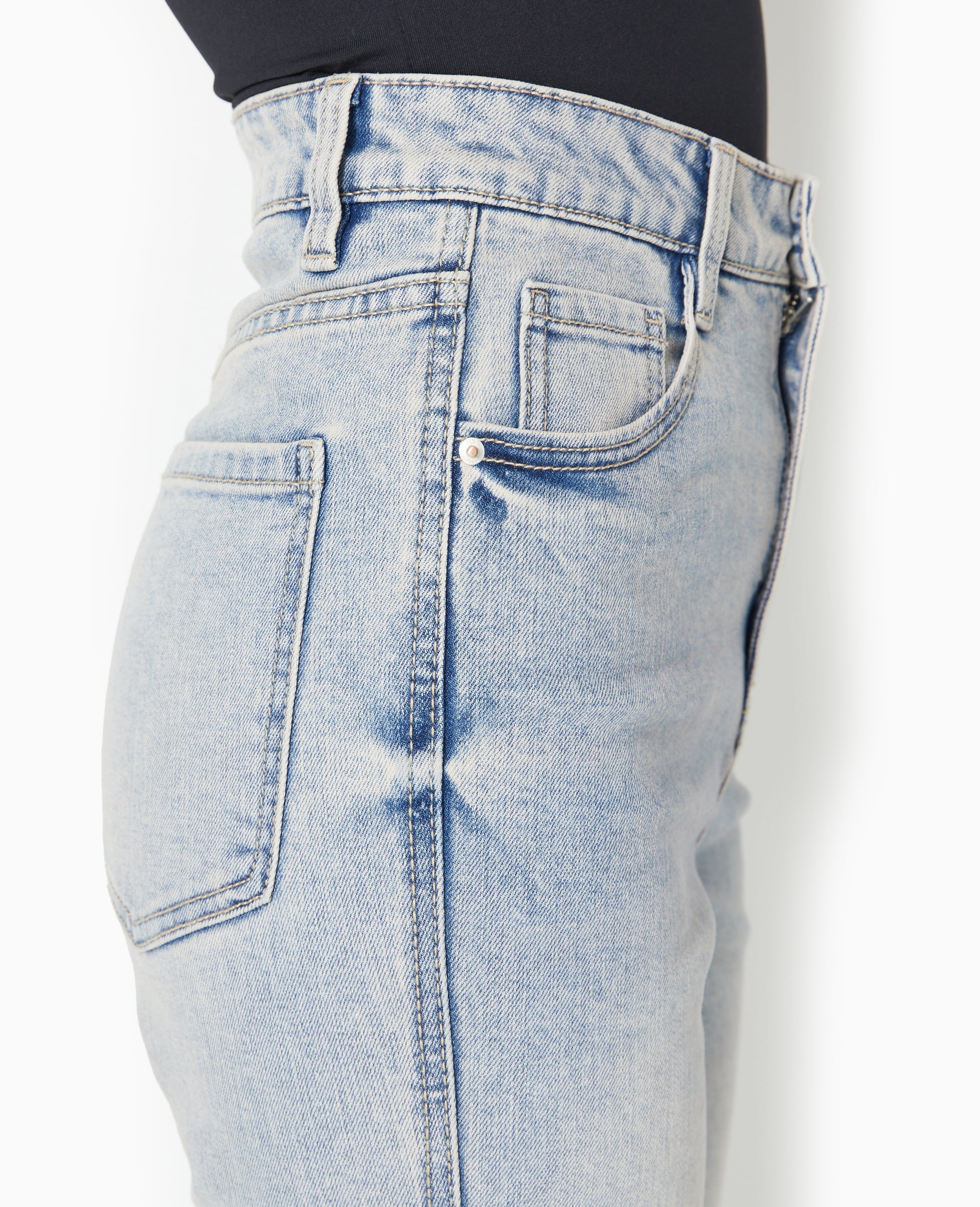 Jean flare taille haute