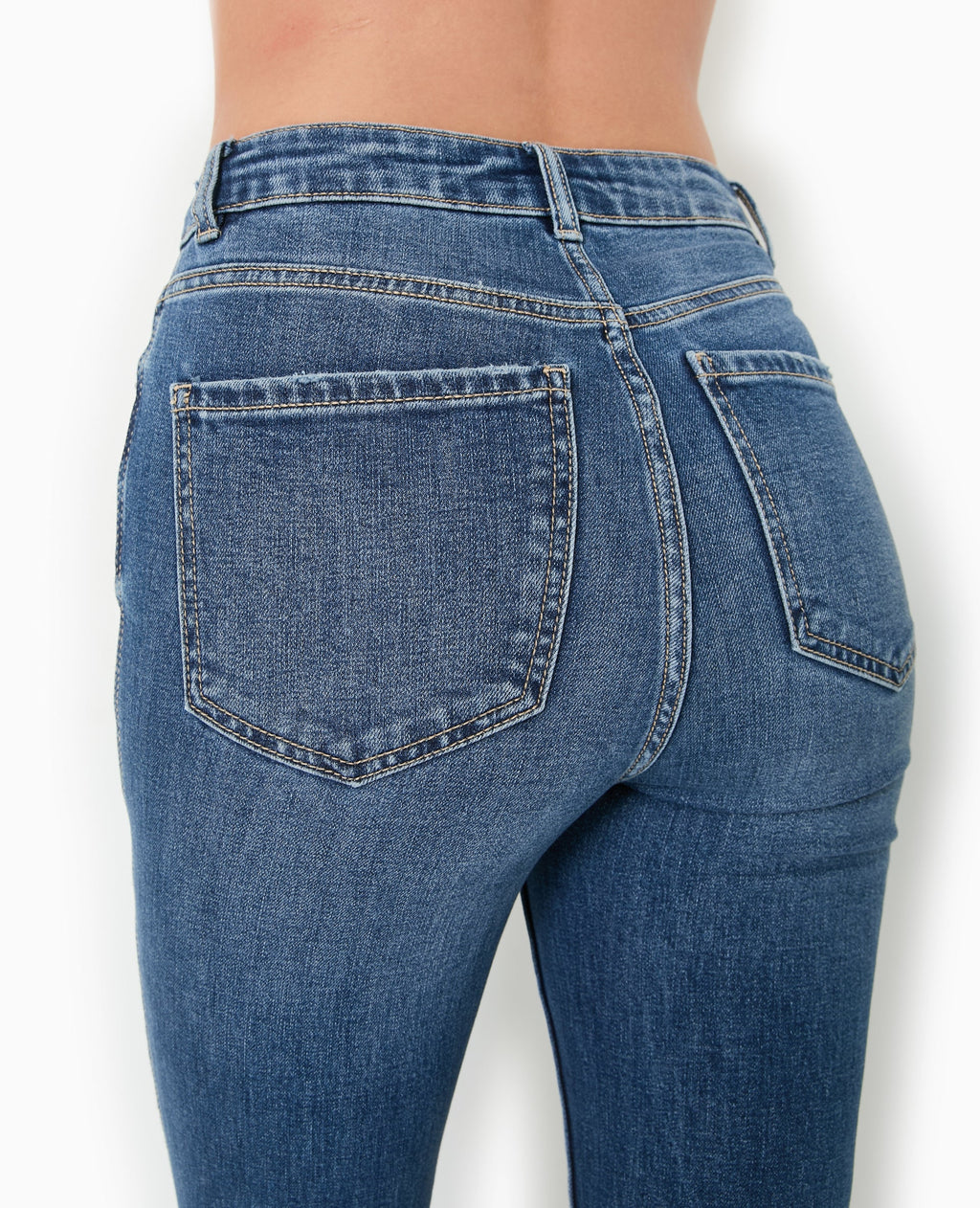 Jean flare taille haute