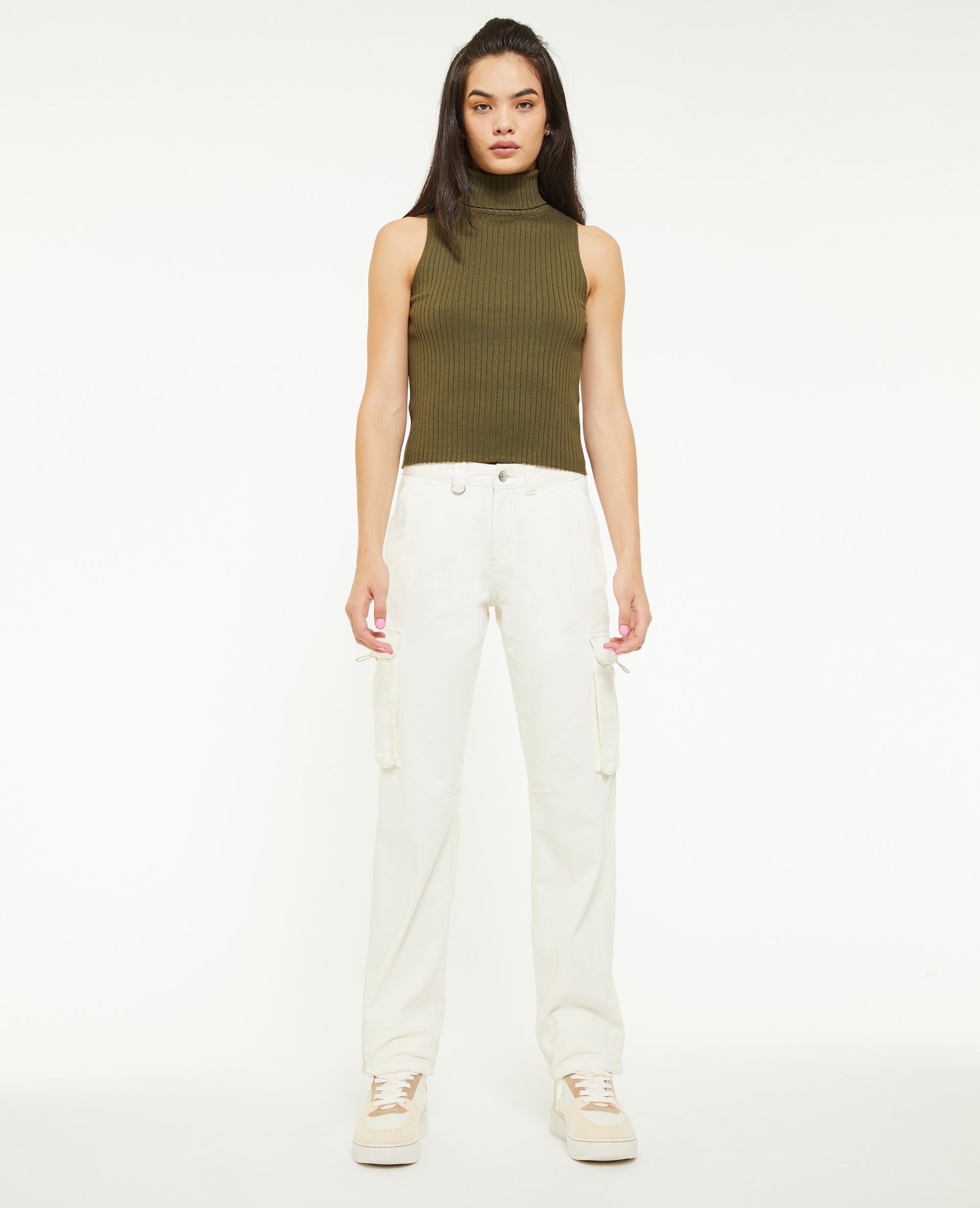 Pantalon cargo taille basse