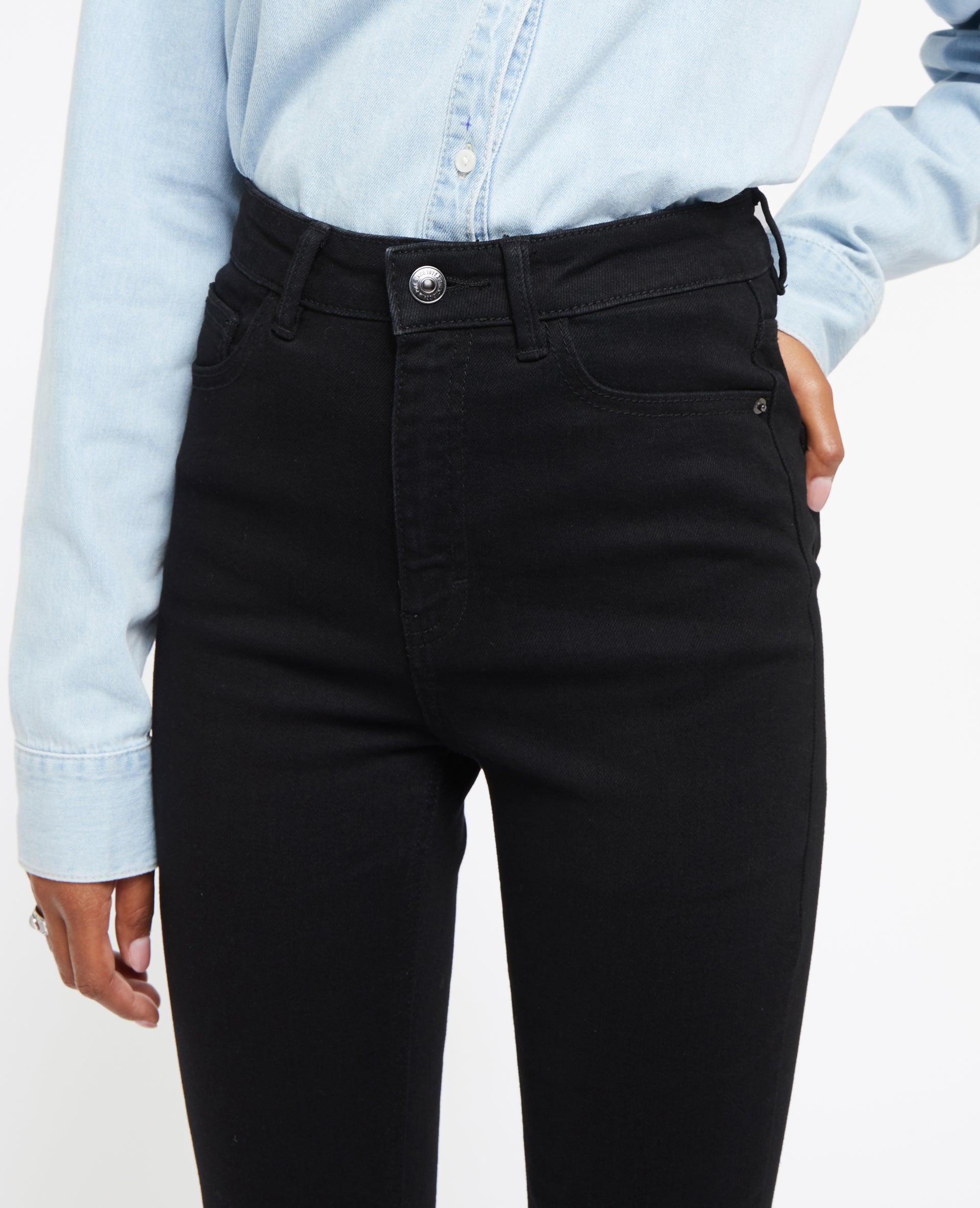 Jean skinny taille haute