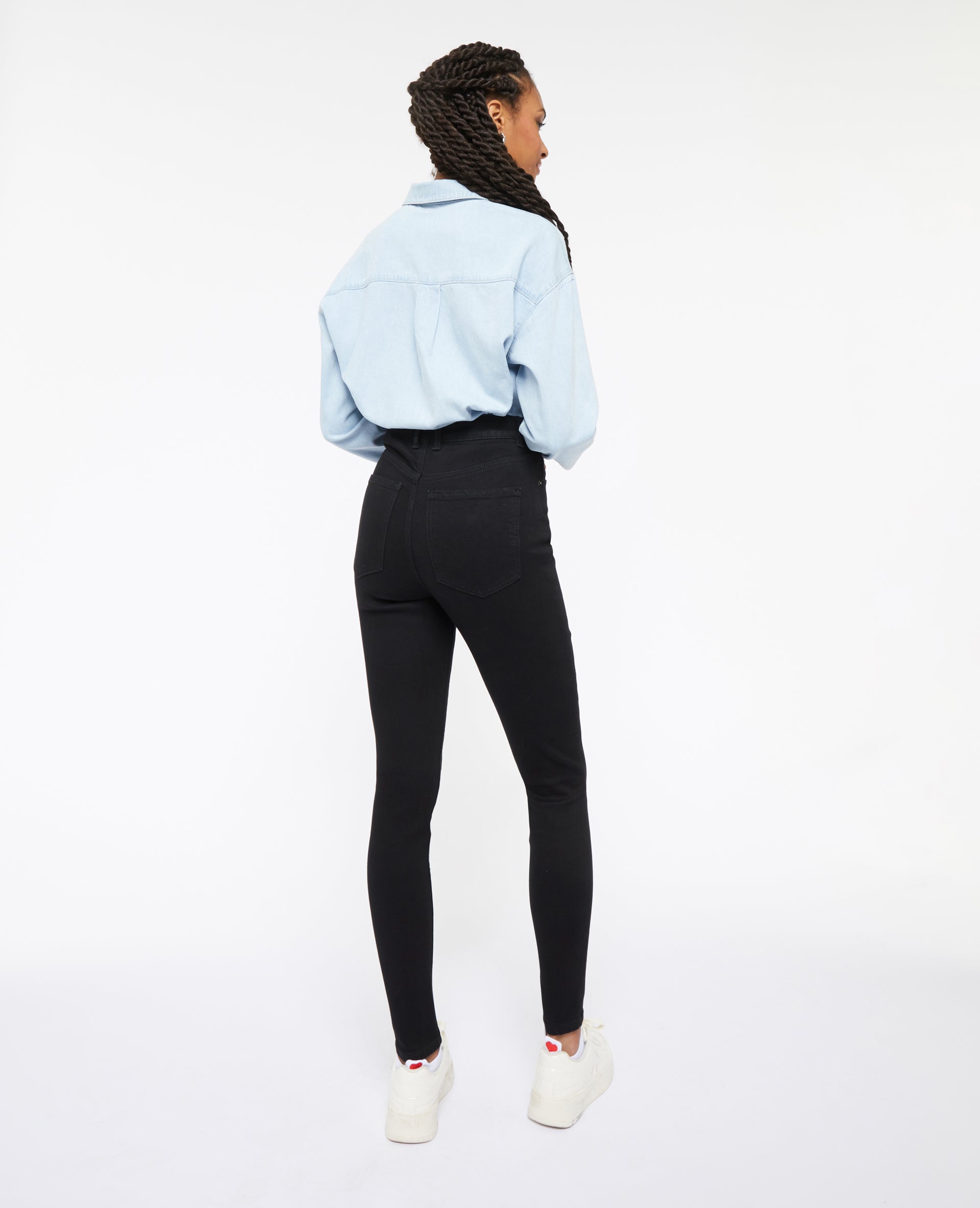 Jean skinny taille haute