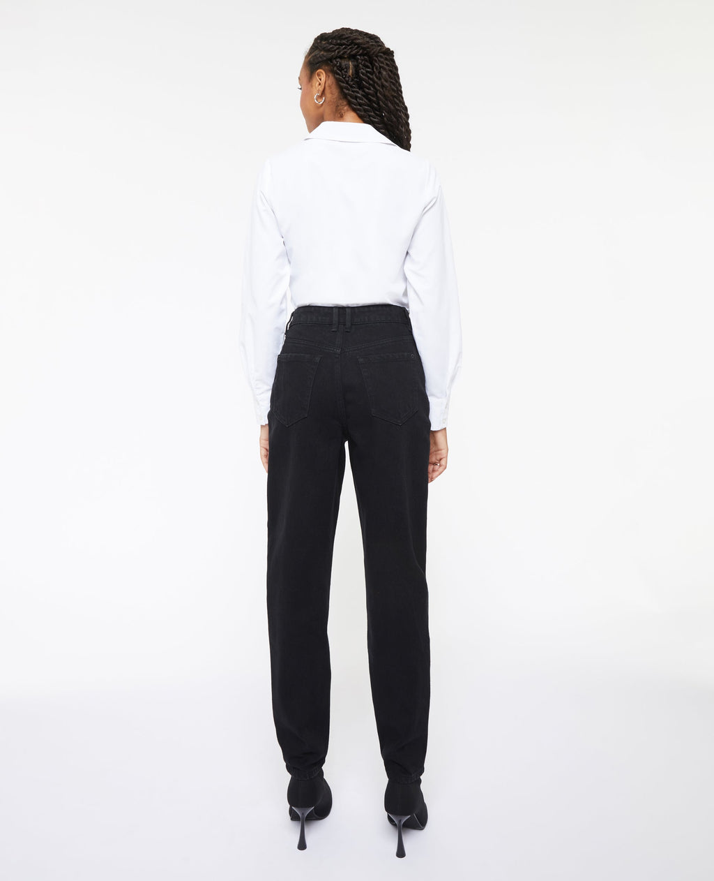 Jean mom taille haute