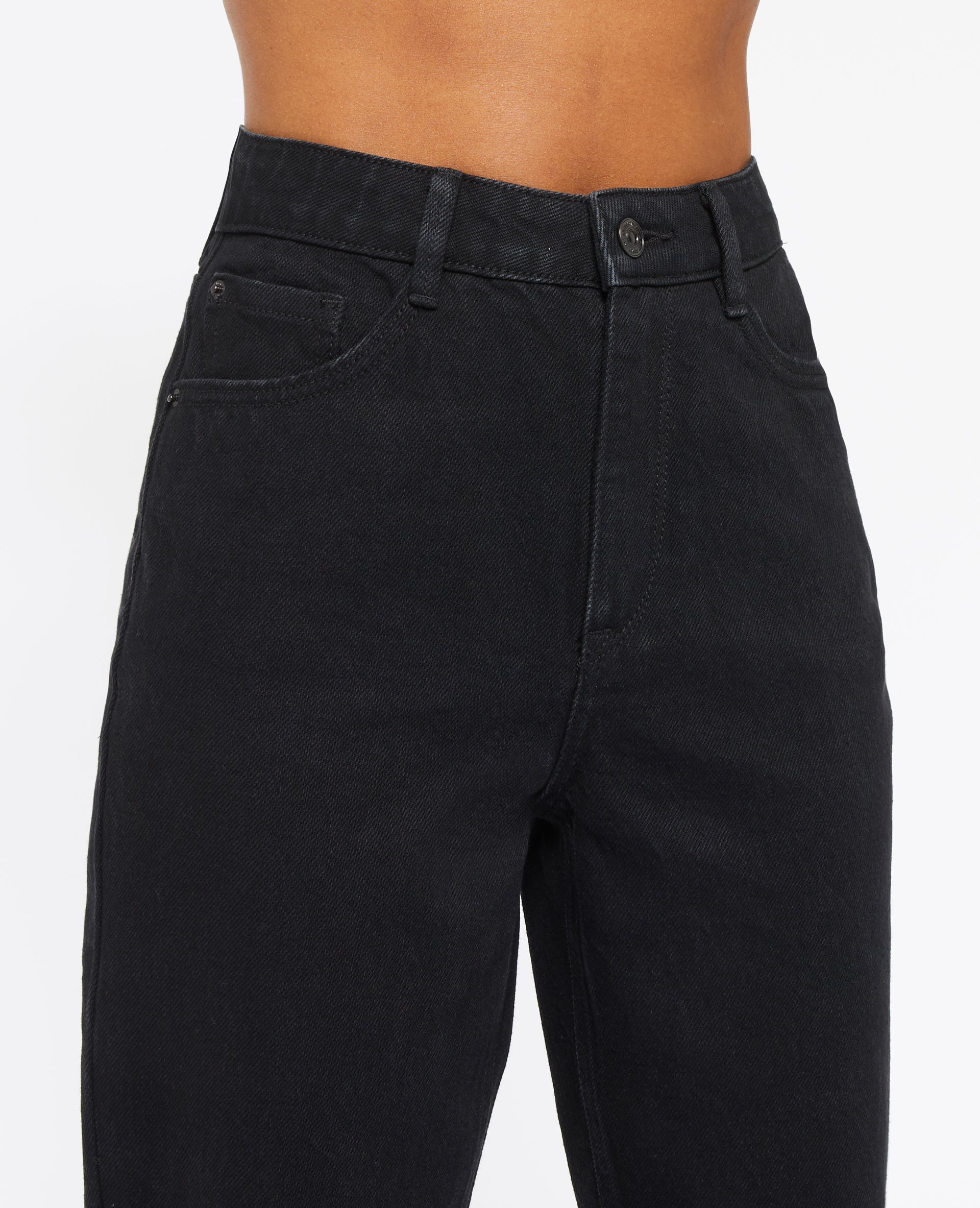 Jean mom taille haute