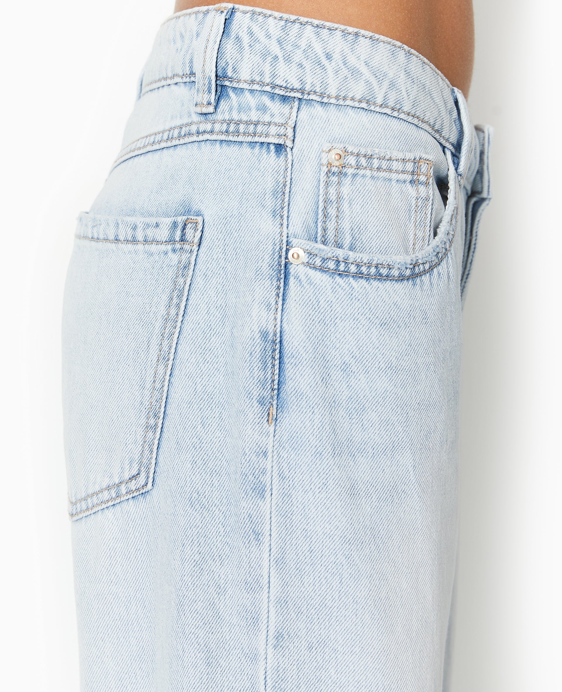 Jean wide taille basse