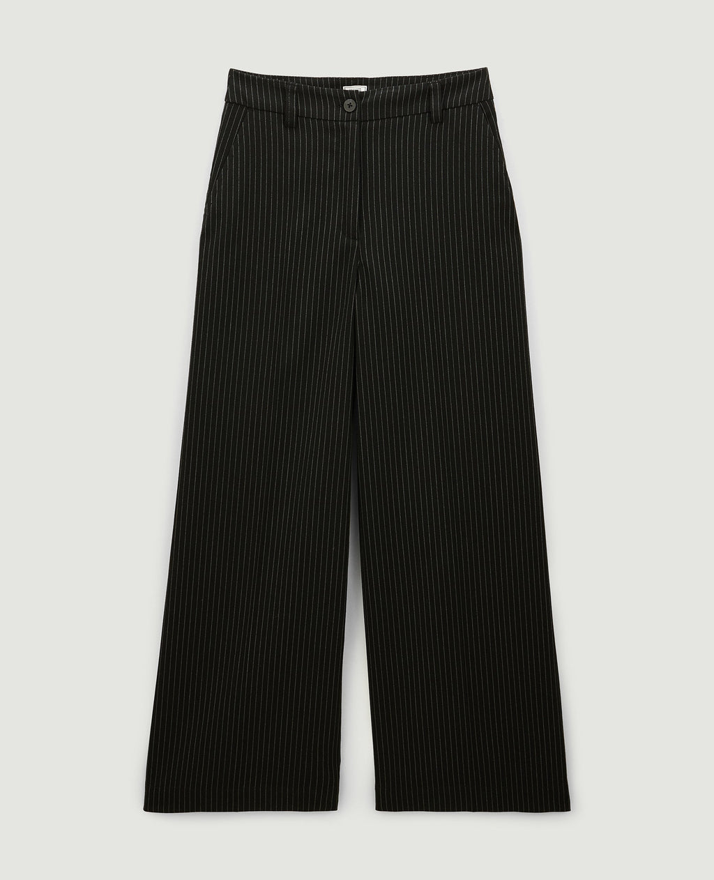 Pantalon large et droit rayures banquier