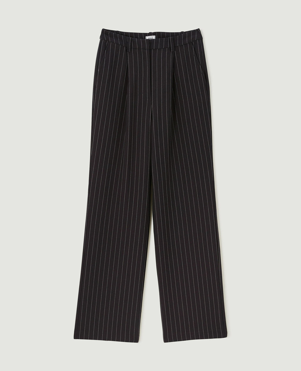 Pantalon droit avec fines rayures