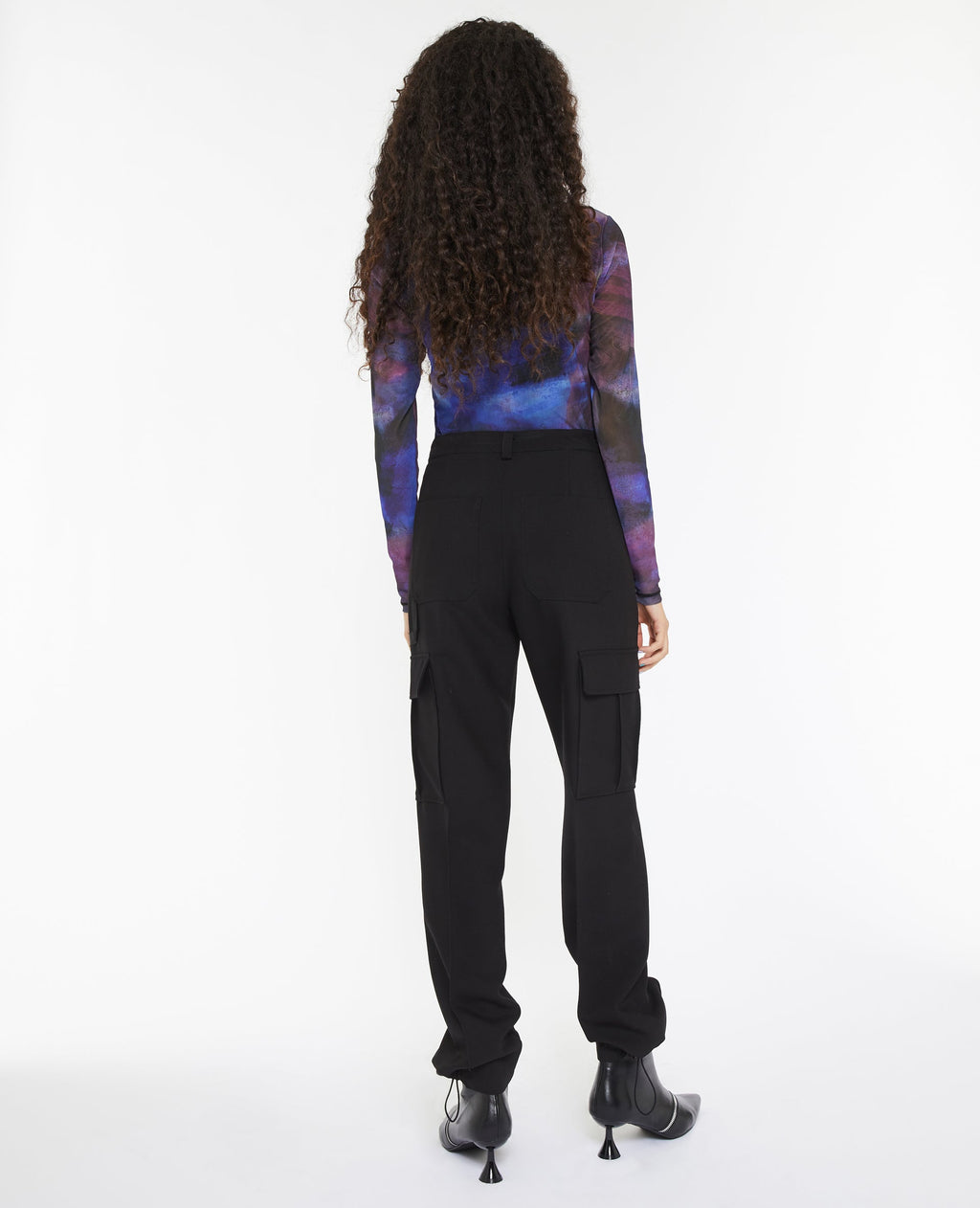 Pantalon cargo avec élastiques coulissés