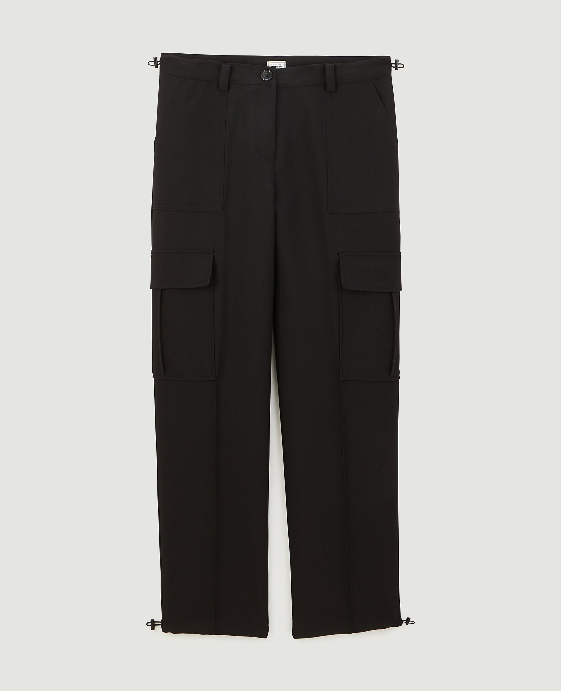 Pantalon cargo avec élastiques coulissés