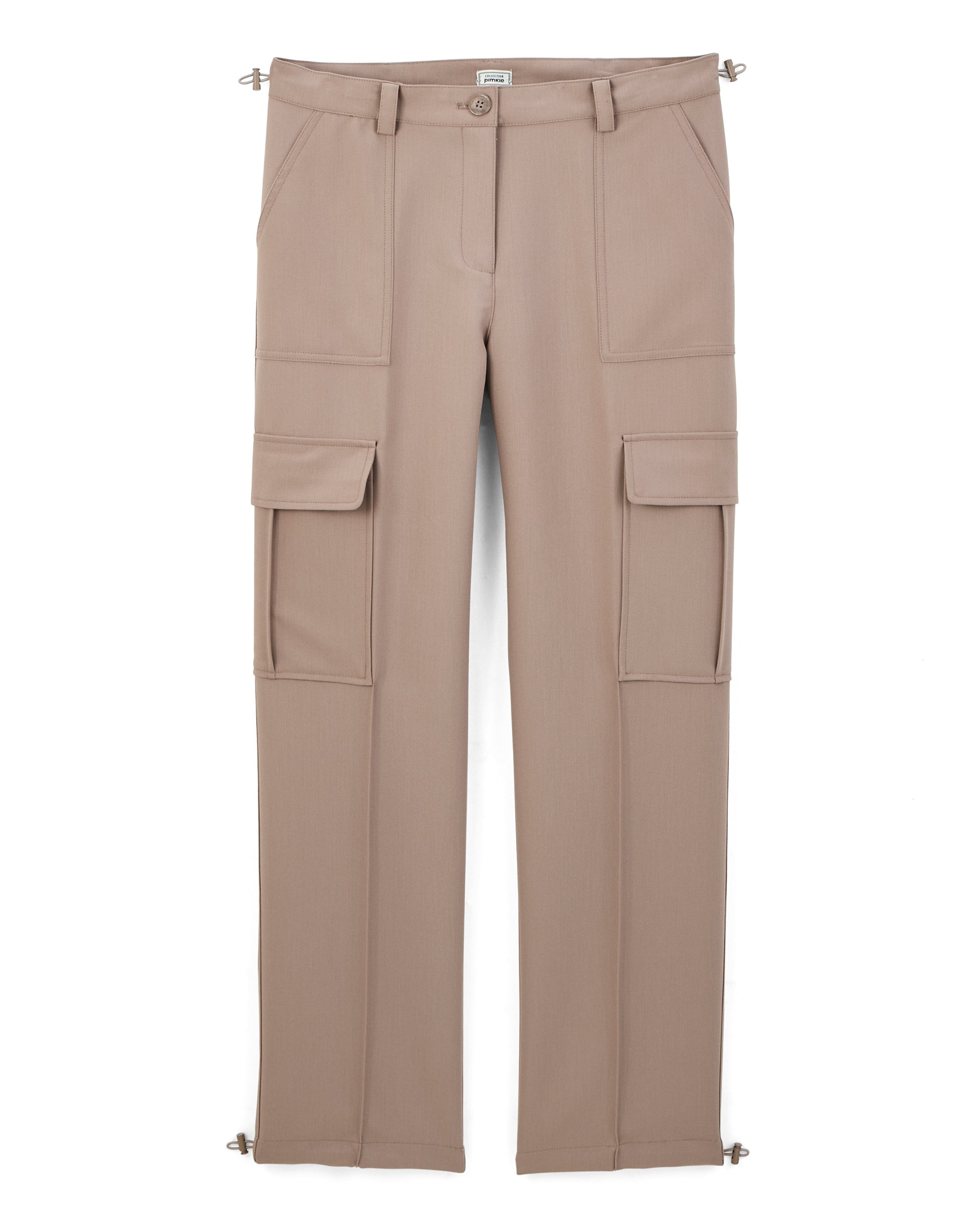 Pantalon cargo avec élastiques coulissés