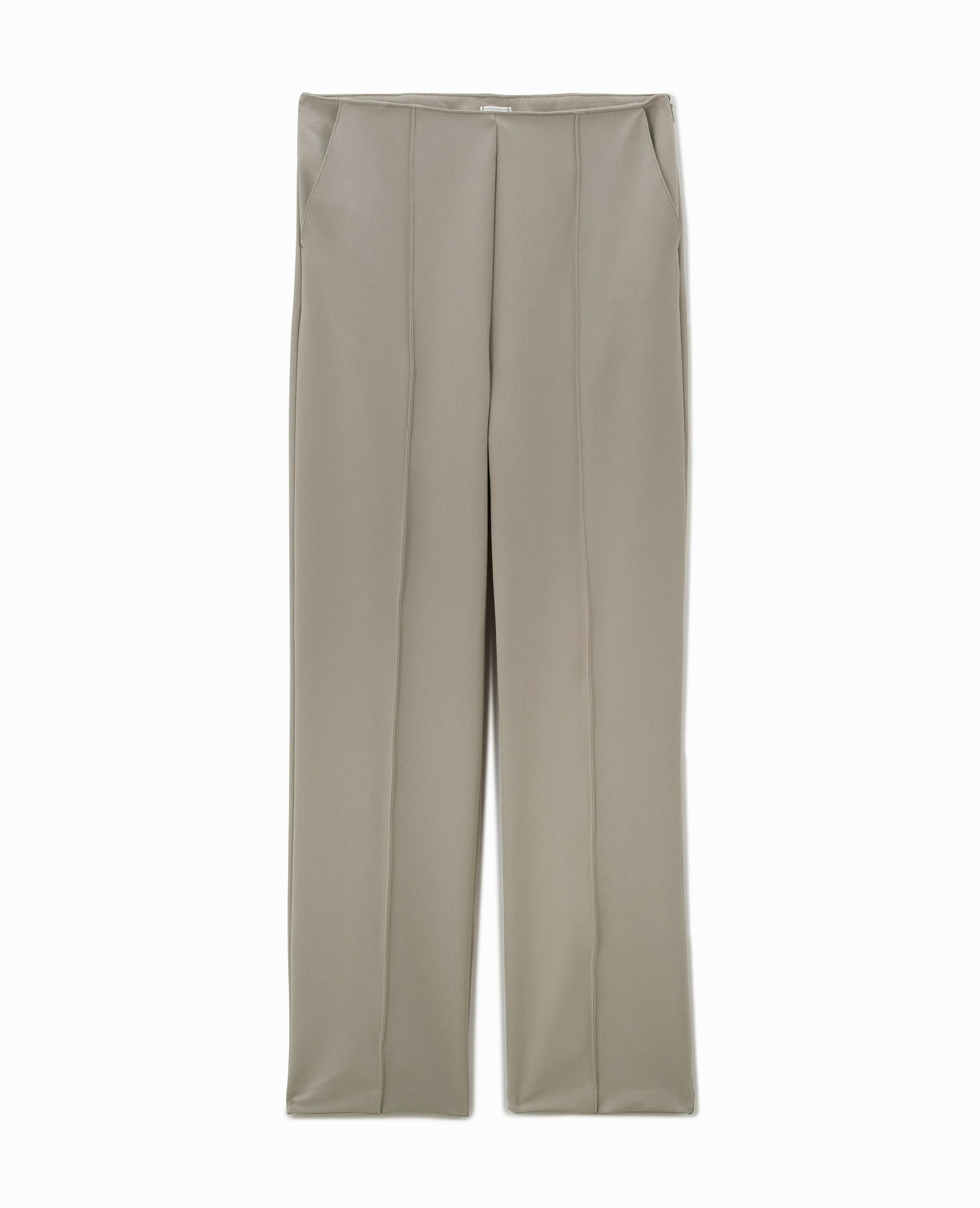 Pantalon droit avec coutures pincées