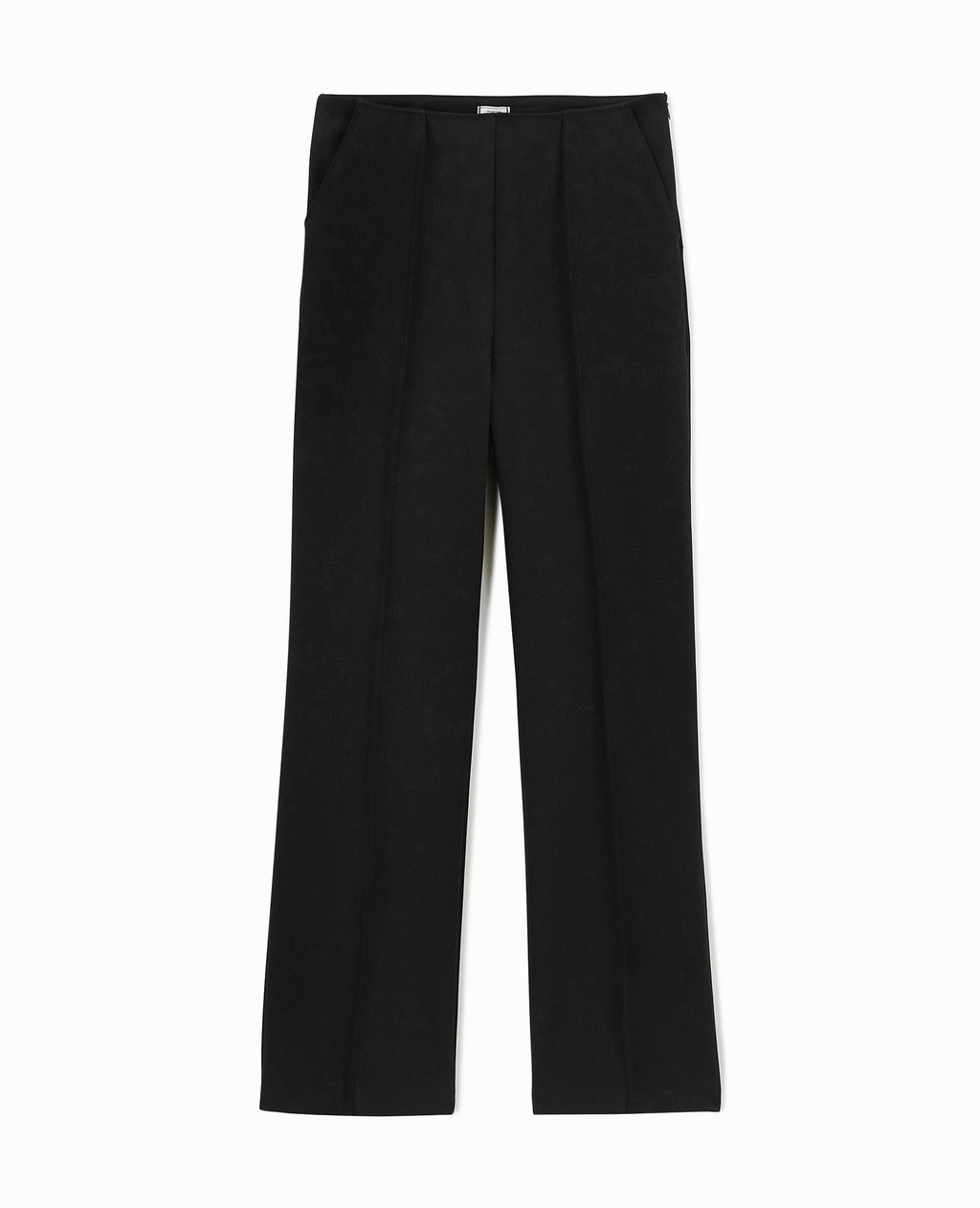 Pantalon droit avec coutures pincées
