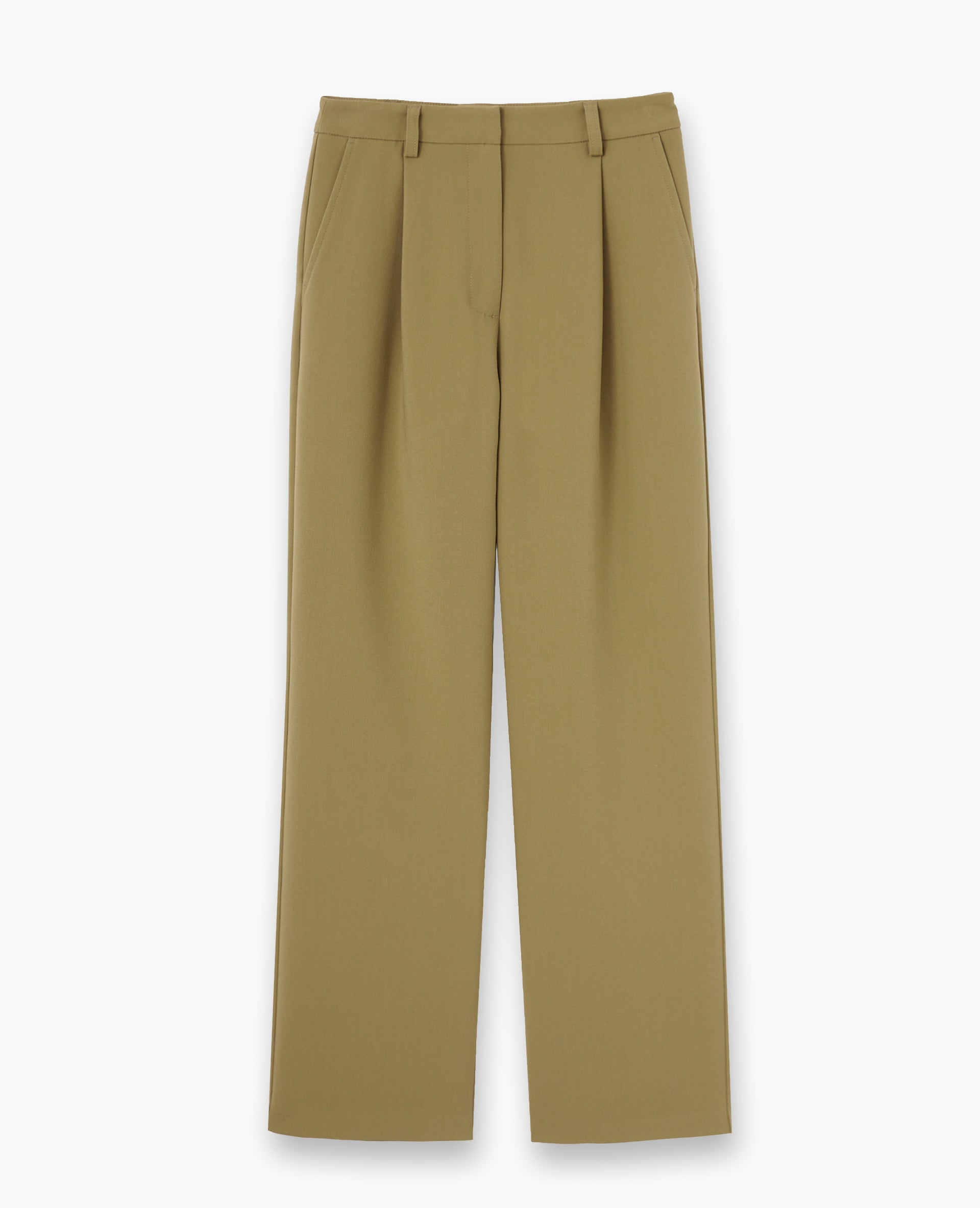 Pantalon droit avec pinces