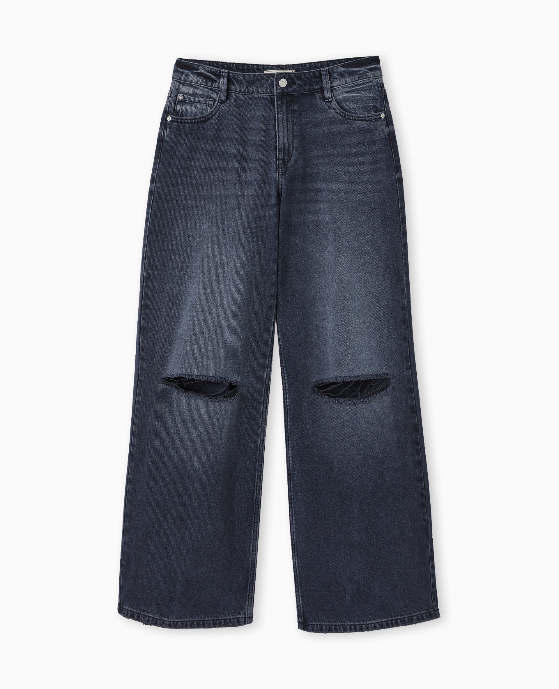 Jean baggy destroy taille basse