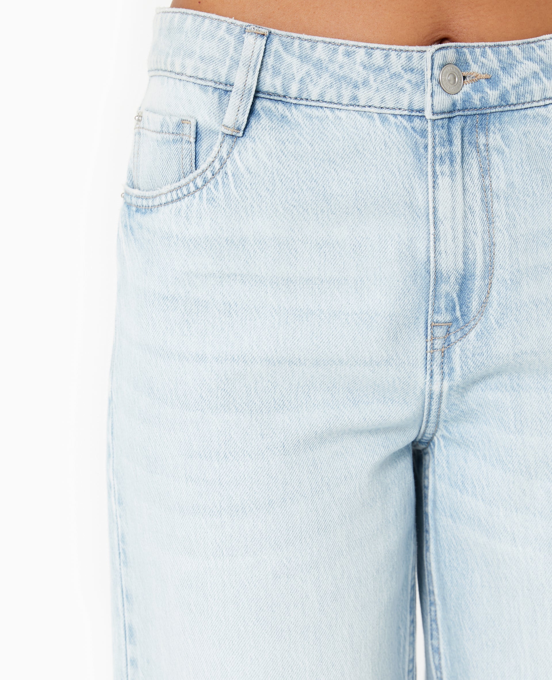 Jean baggy taille haute