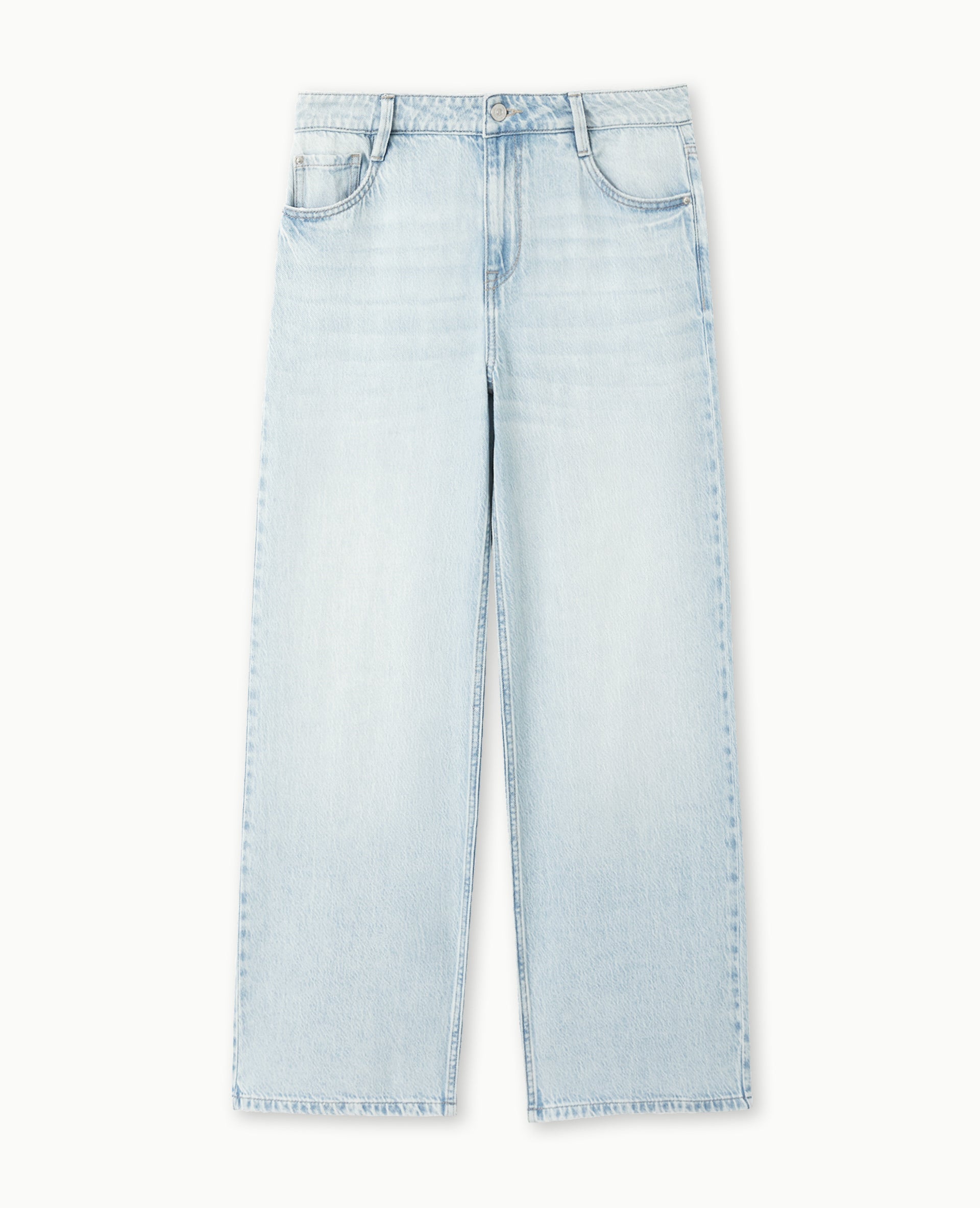 Jean baggy taille haute