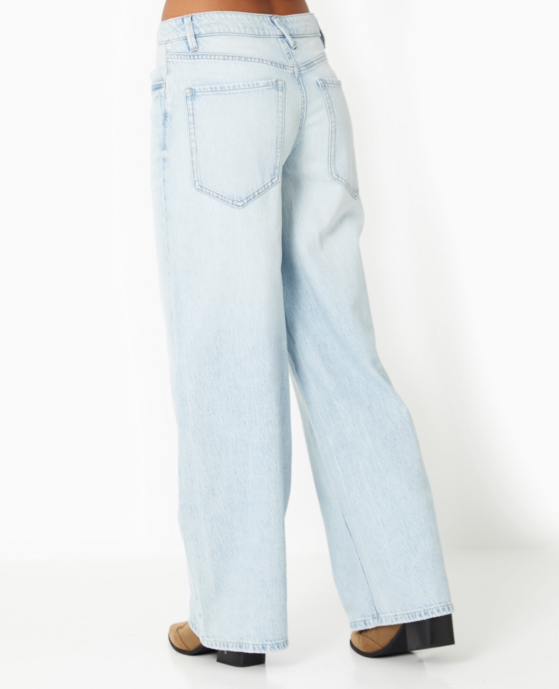 Jean baggy taille haute