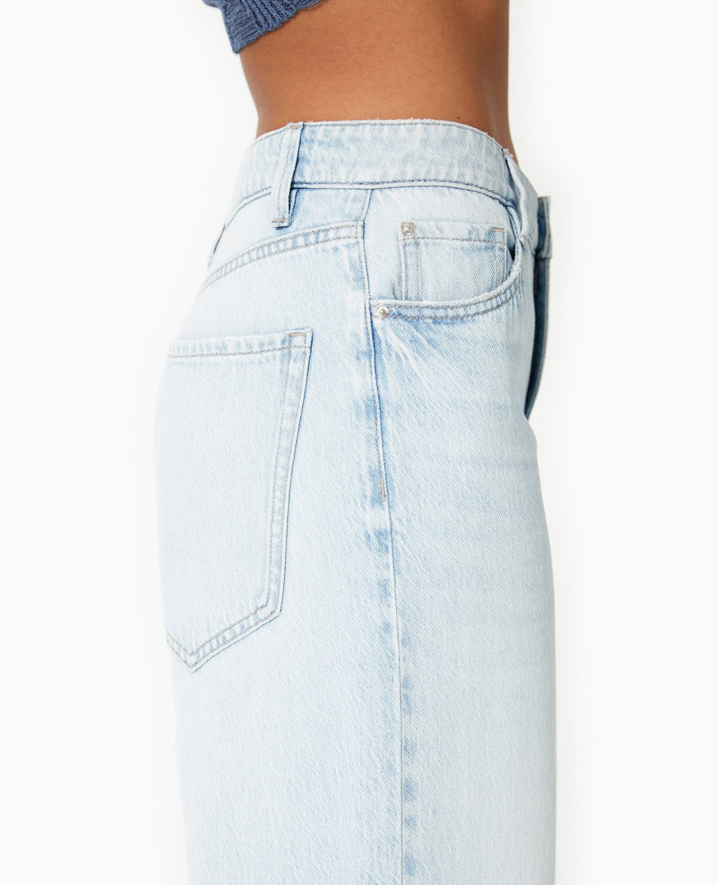 Jean baggy taille haute