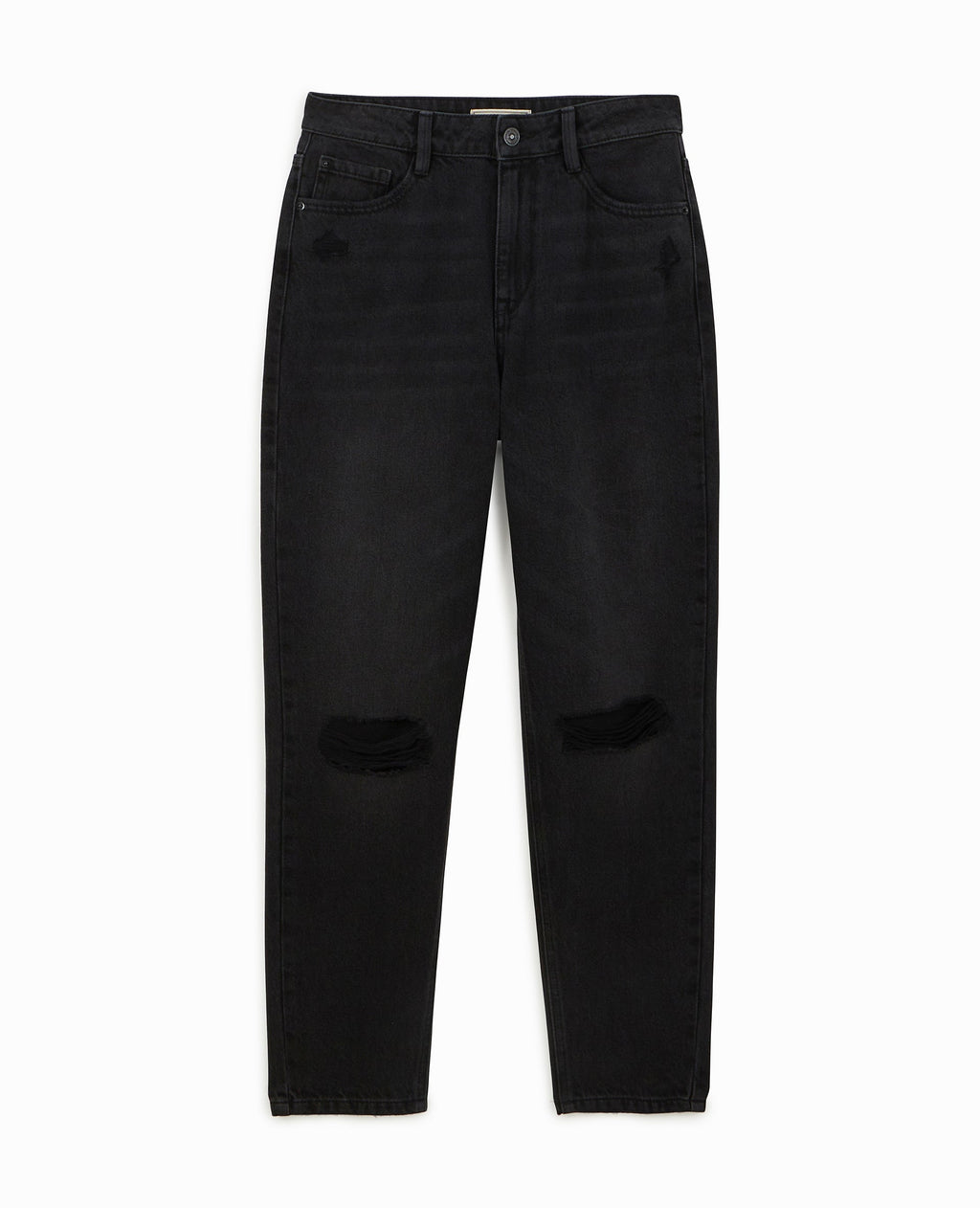 Jean mom taille haute trashé