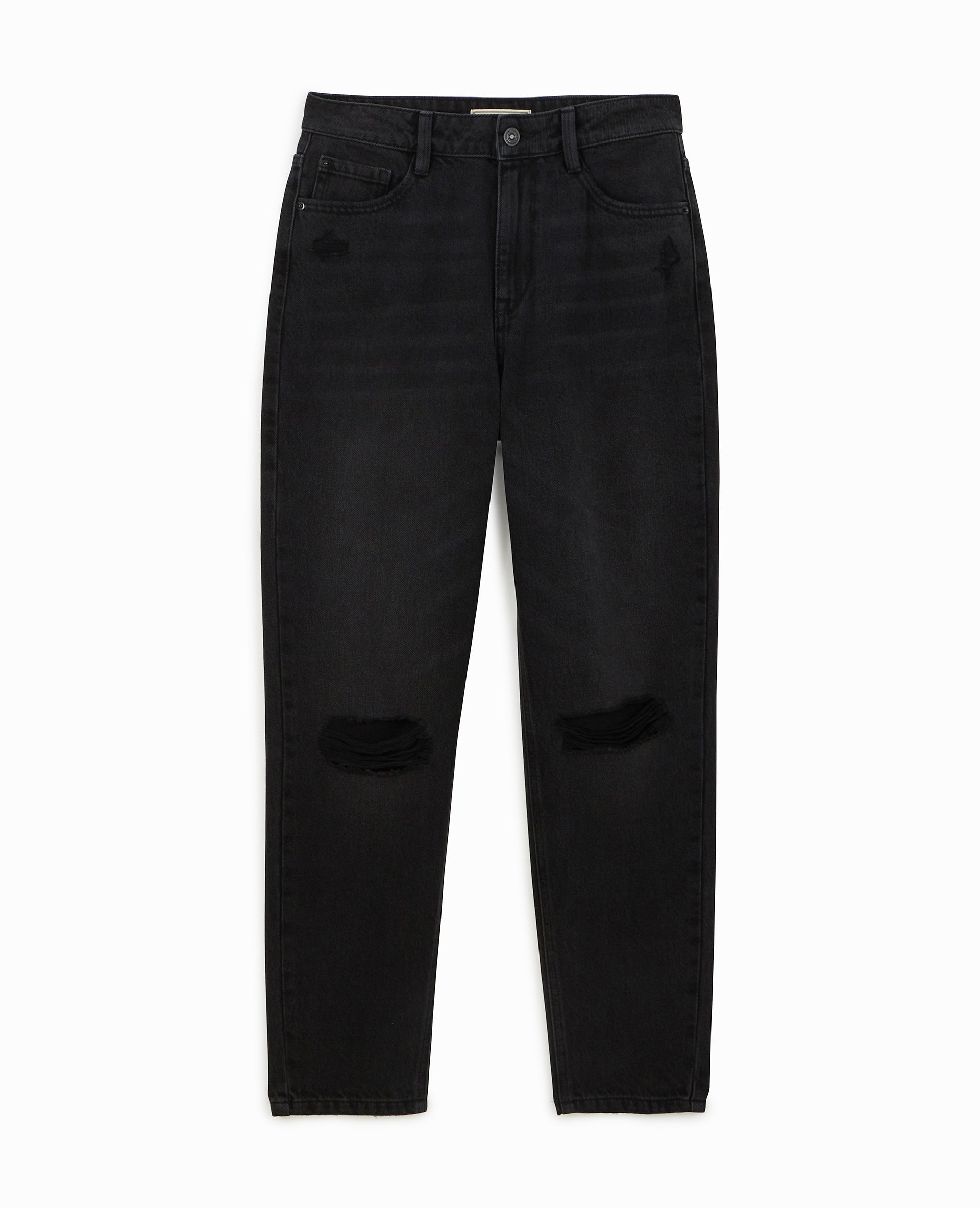 Jean mom taille haute trashé