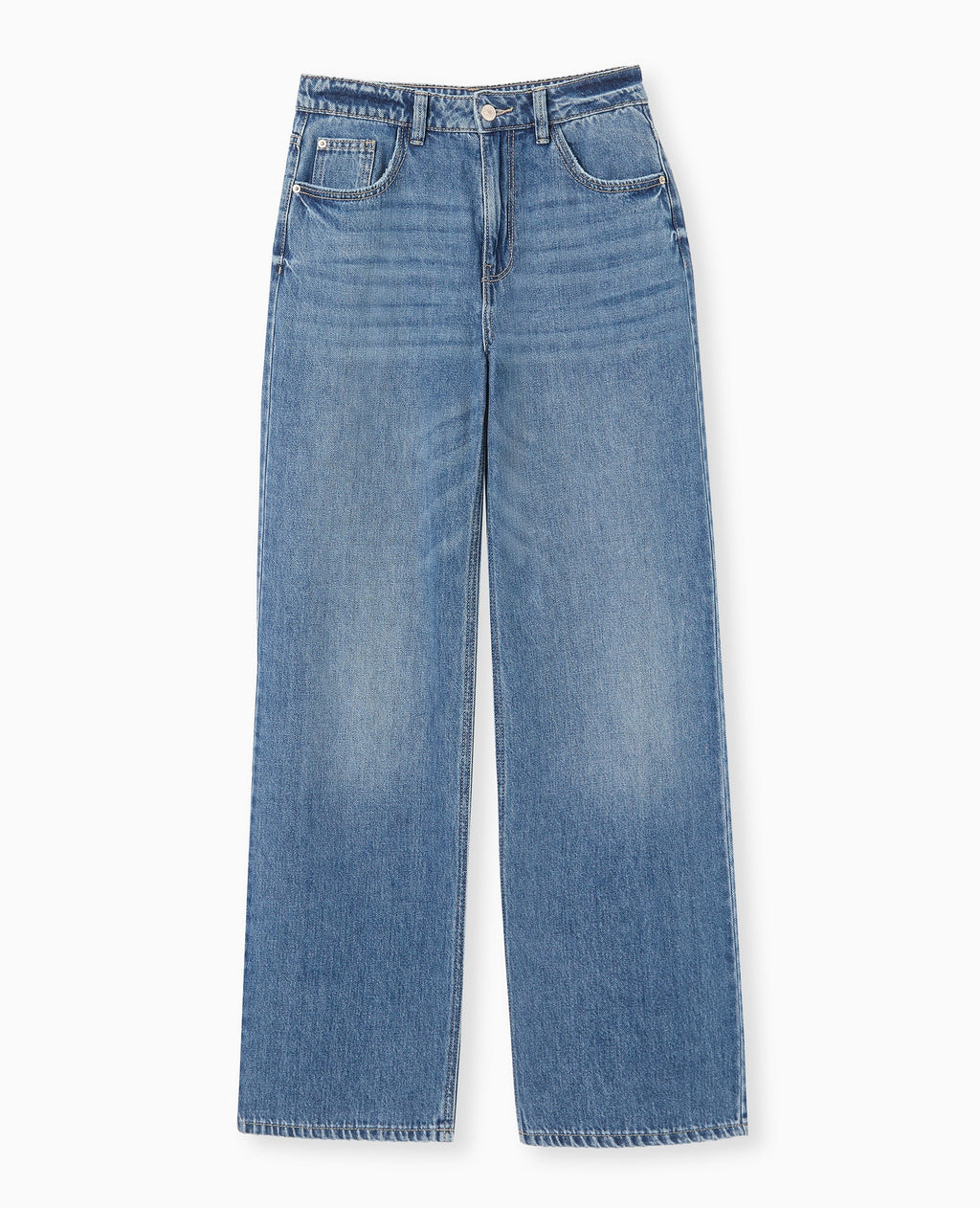 Jean wide taille haute