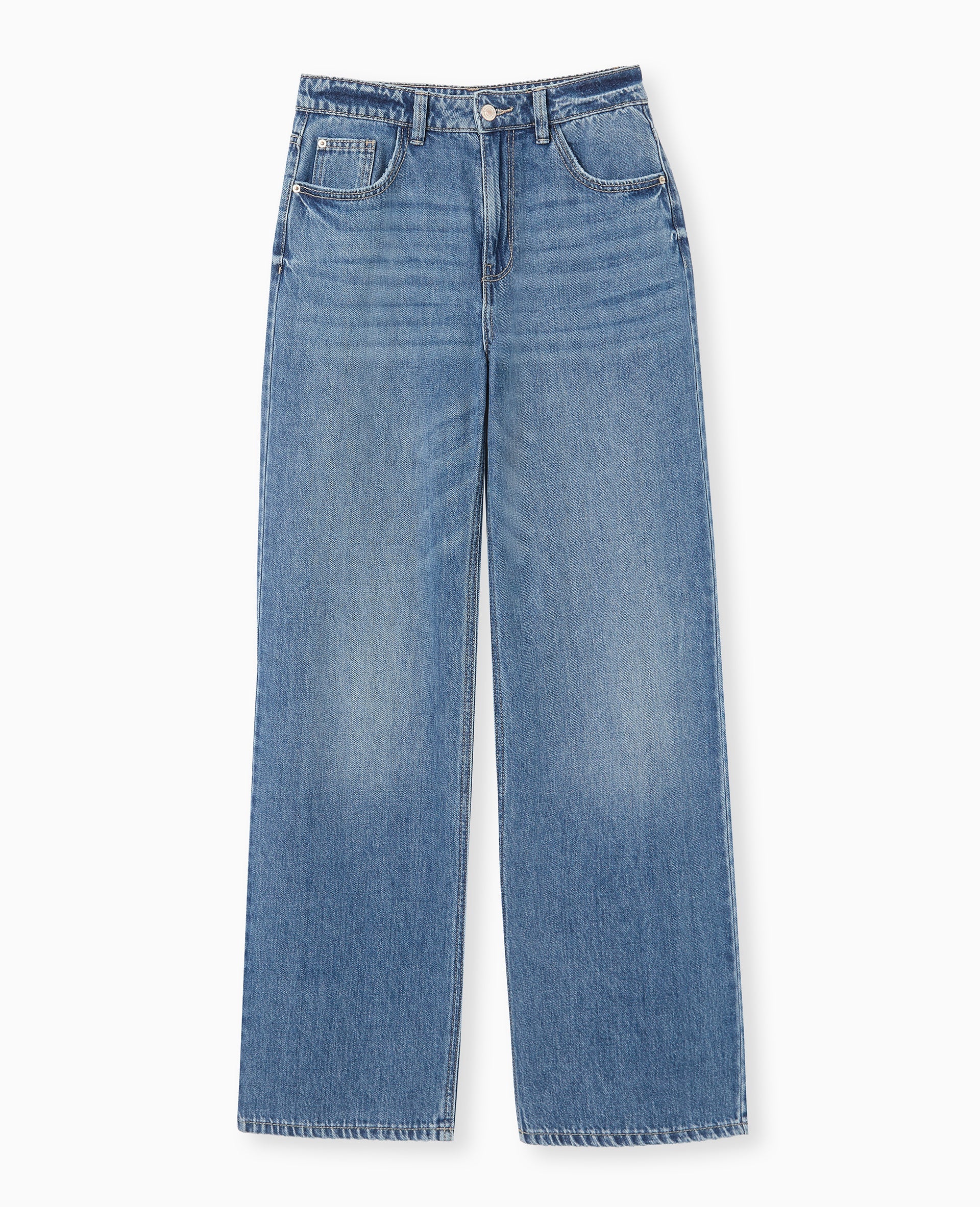 Jean wide taille haute
