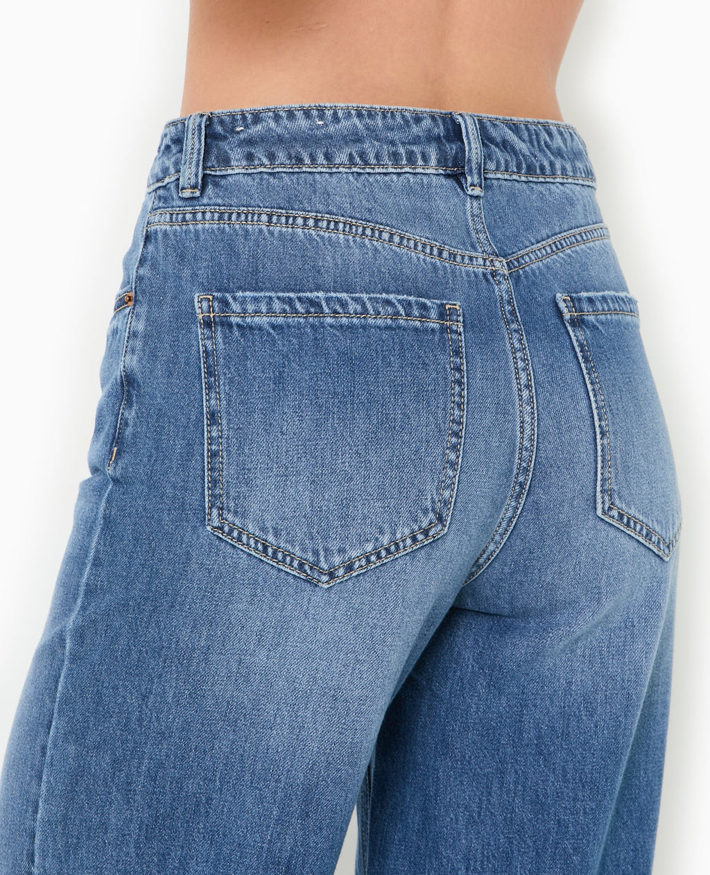 Jean wide taille haute