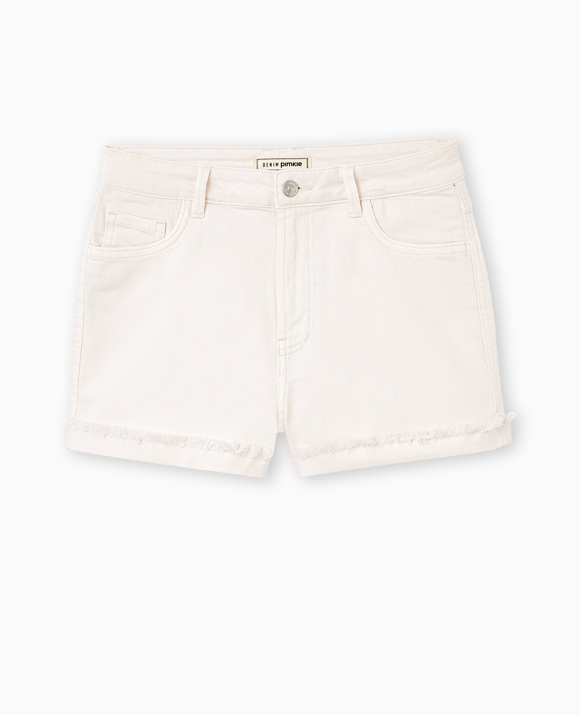 Short en jean taille haute avec élasthane