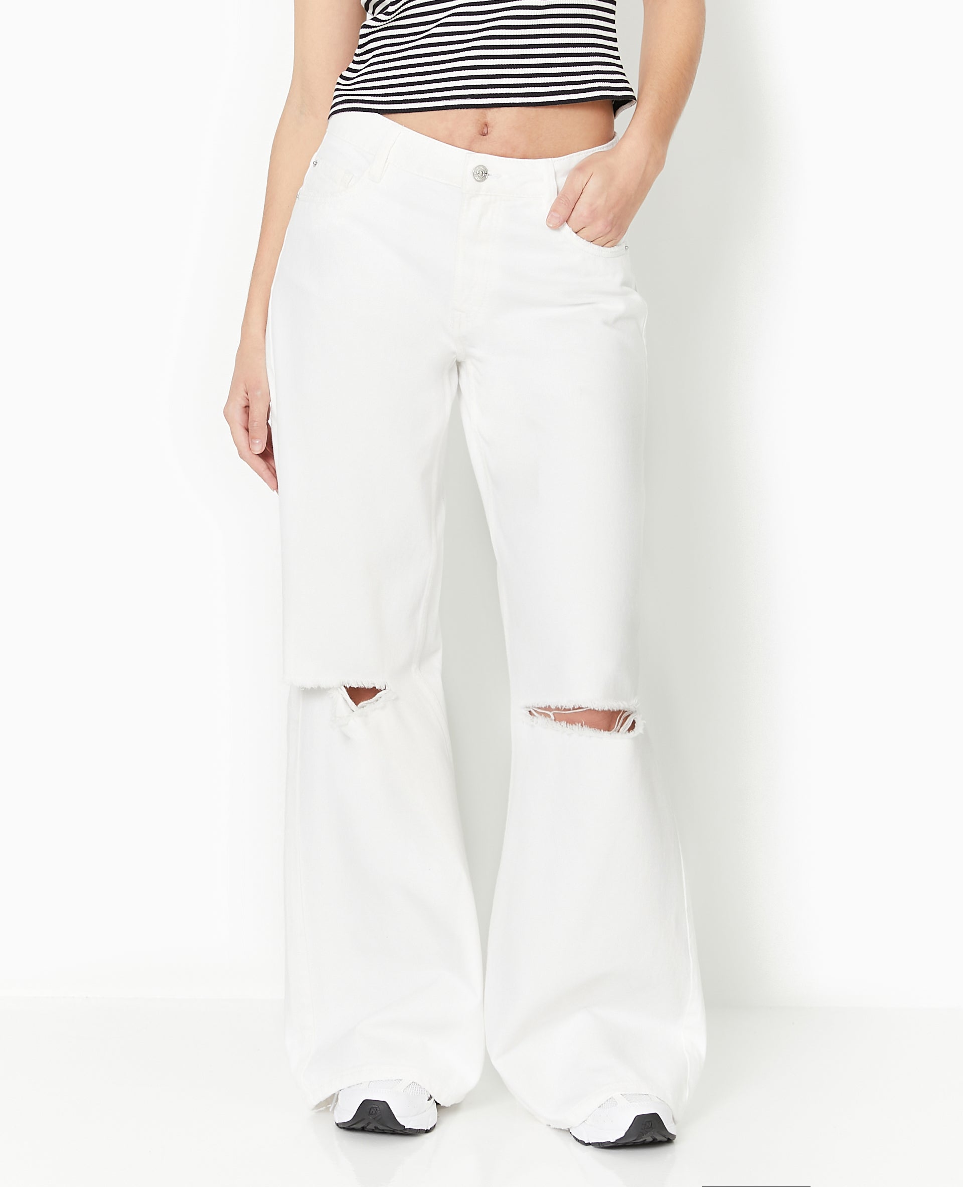 Jean baggy destroy taille regular