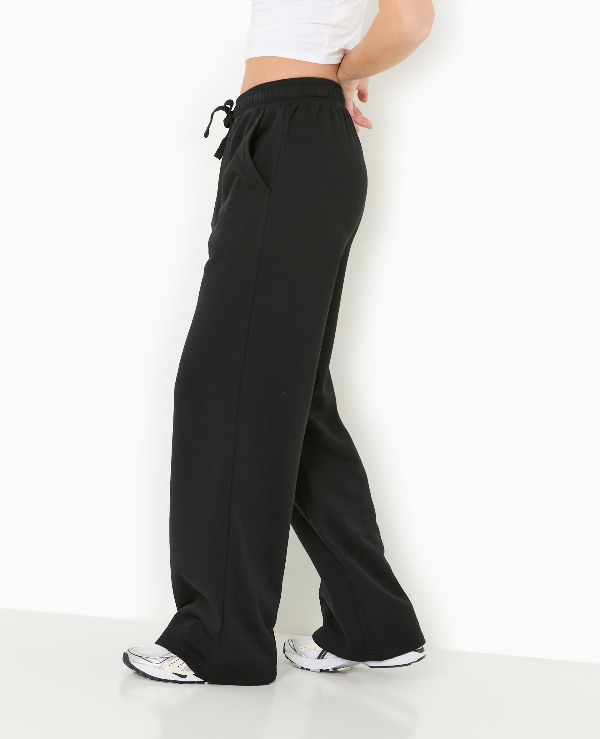 Pantalon de jogging droit en molleton