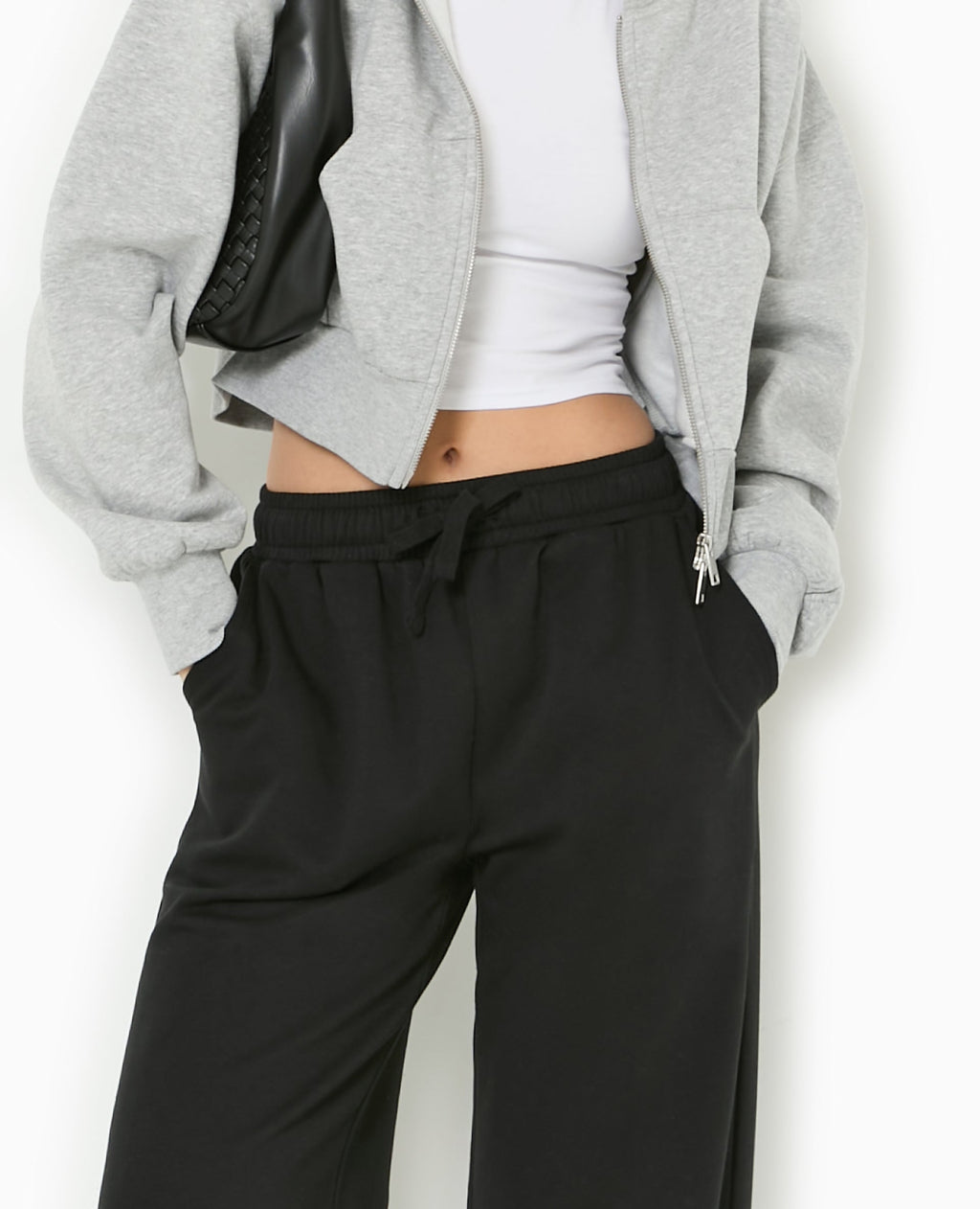 Pantalon de jogging droit en molleton