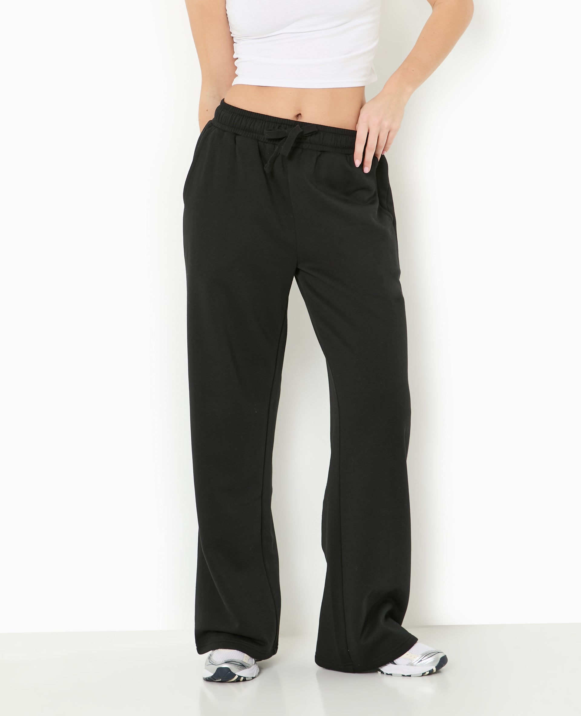 Pantalon de jogging droit en molleton