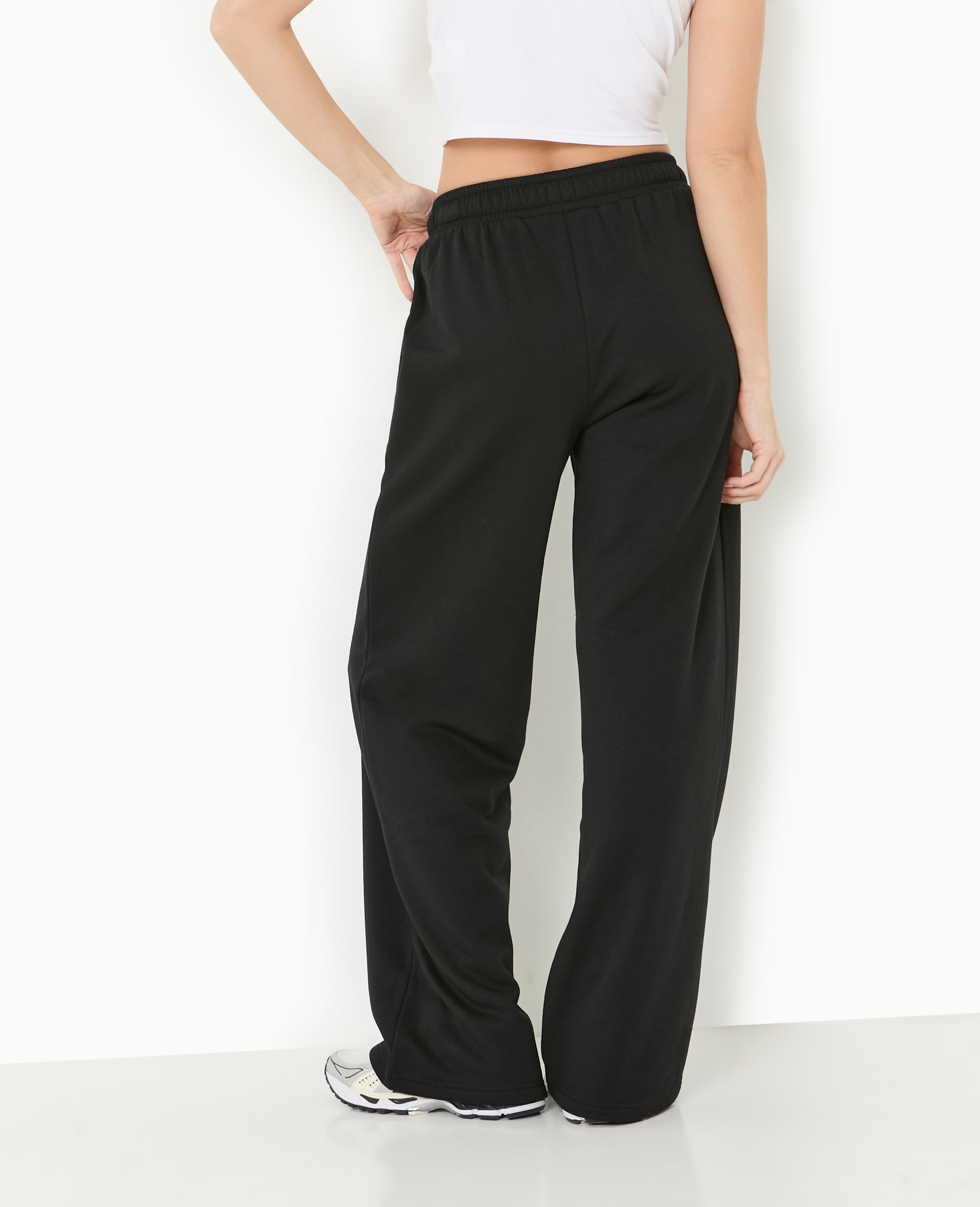 Pantalon de jogging droit en molleton