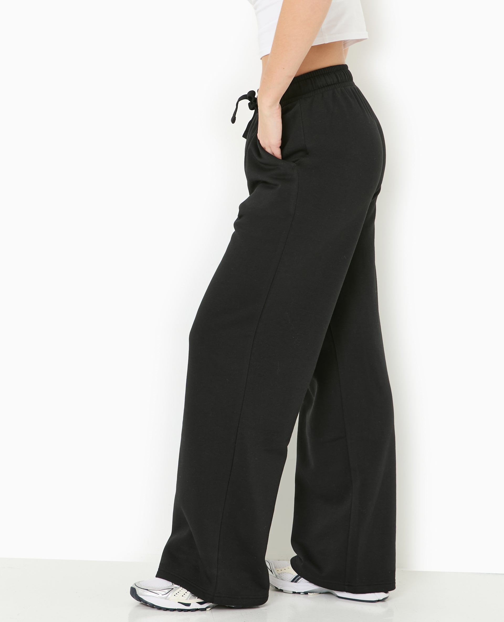Pantalon de jogging droit en molleton