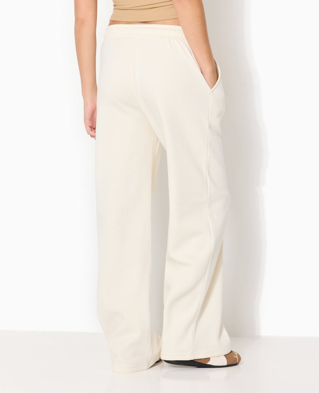 Pantalon de jogging droit en molleton