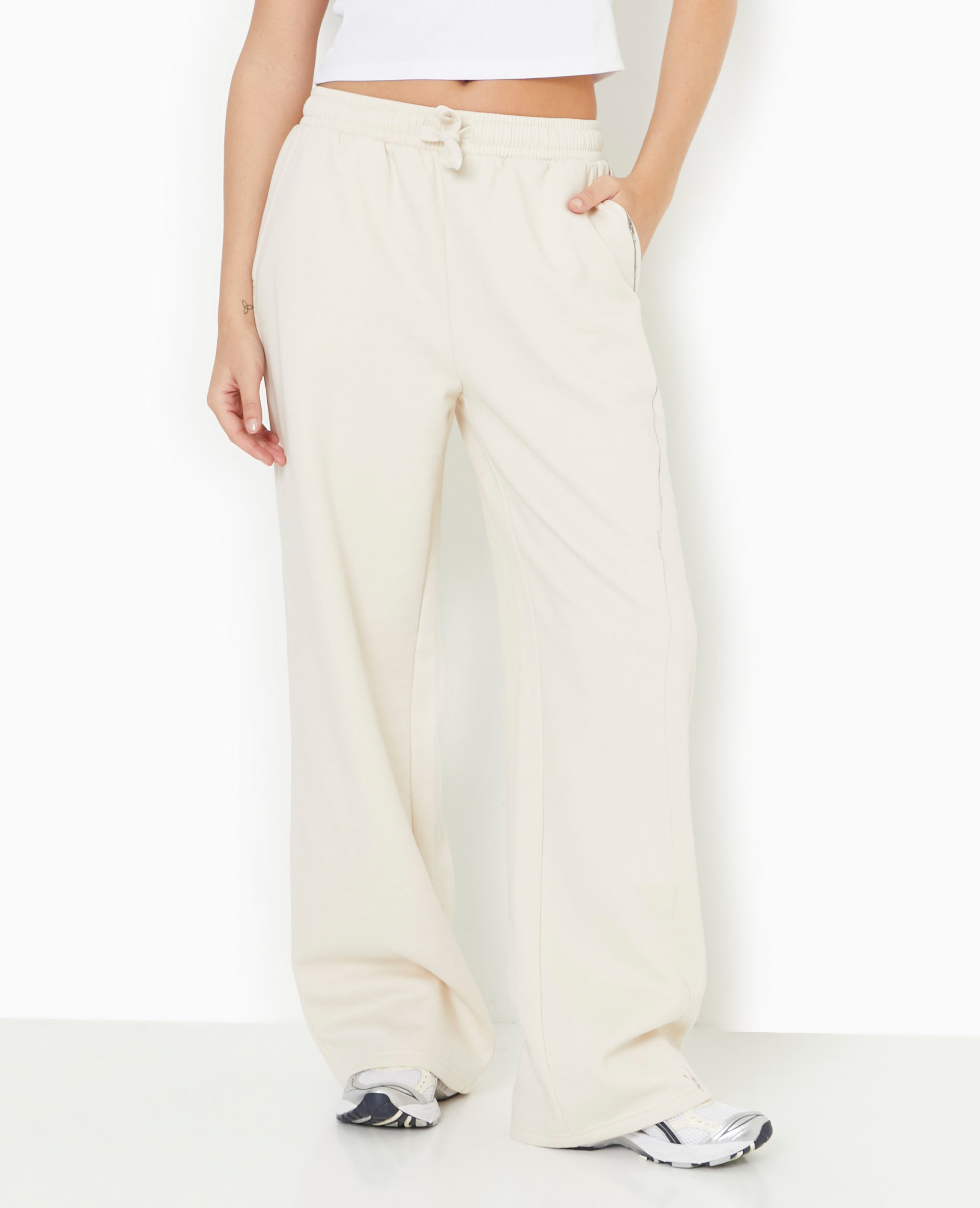 Pantalon de jogging droit en molleton