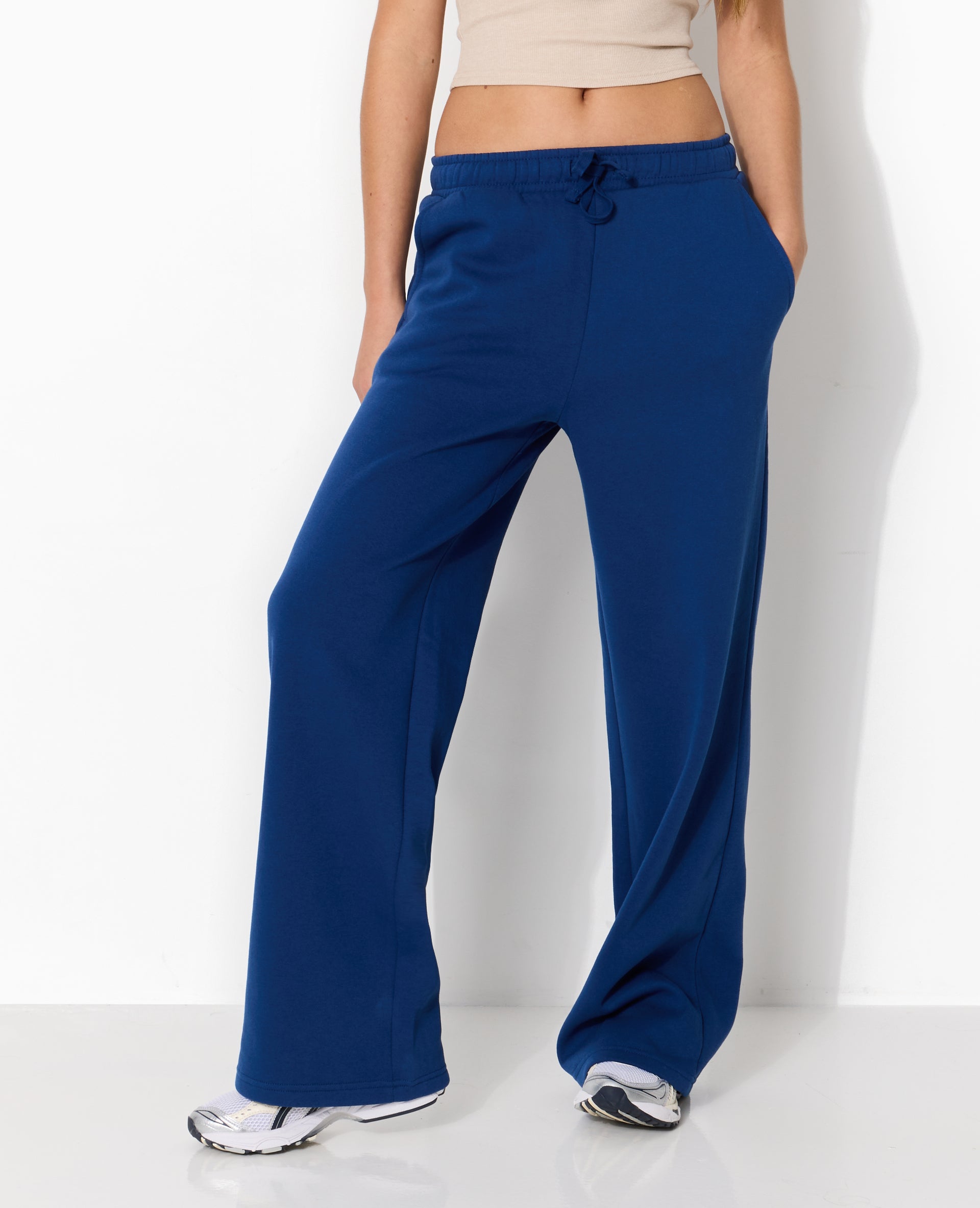 Pantalon de jogging droit en molleton