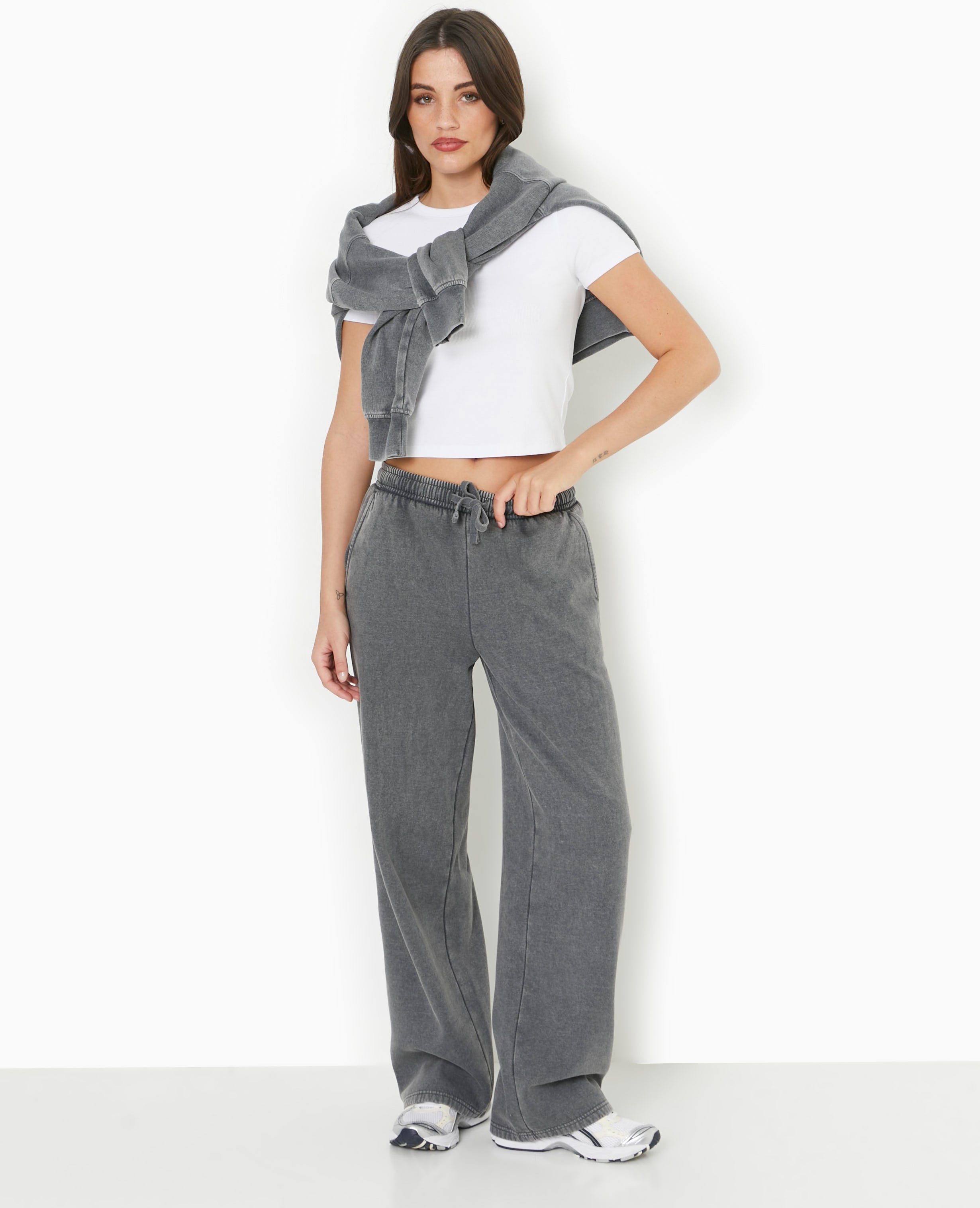Pantalon de jogging droit en molleton