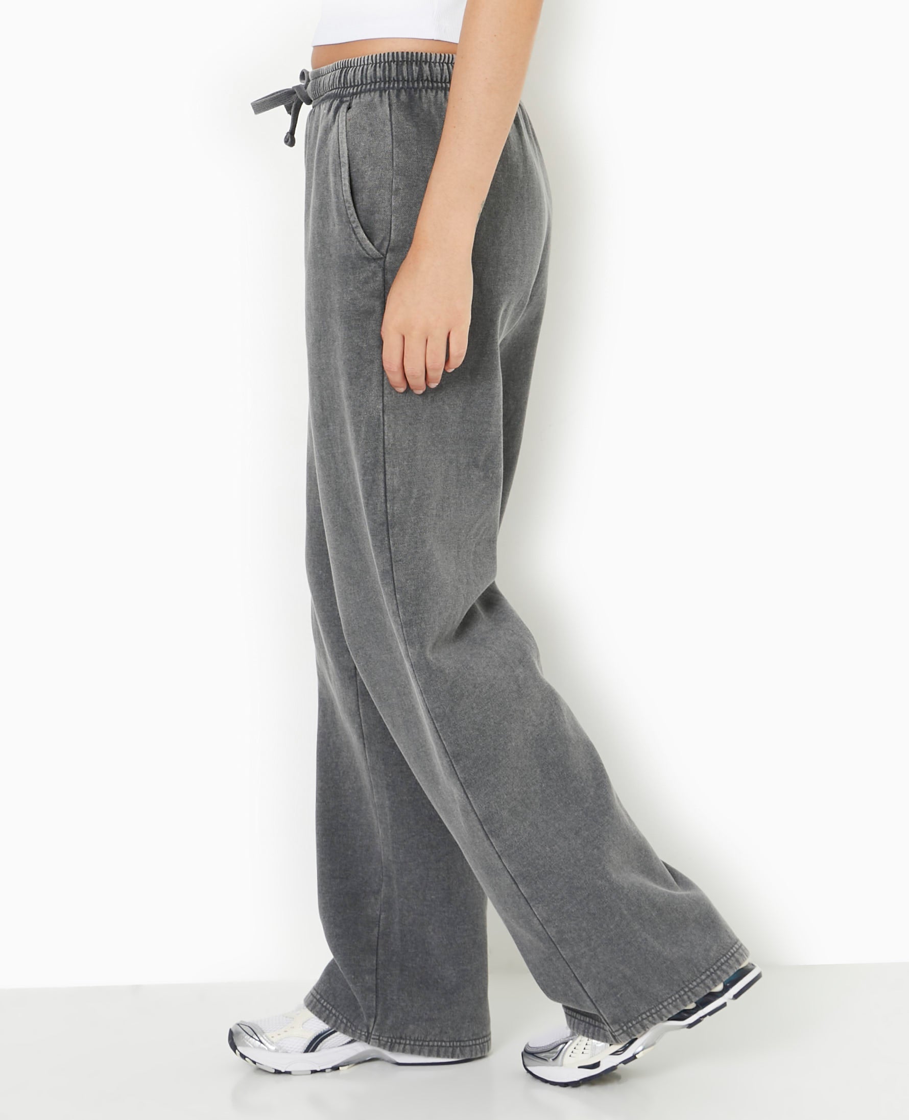 Pantalon de jogging droit en molleton