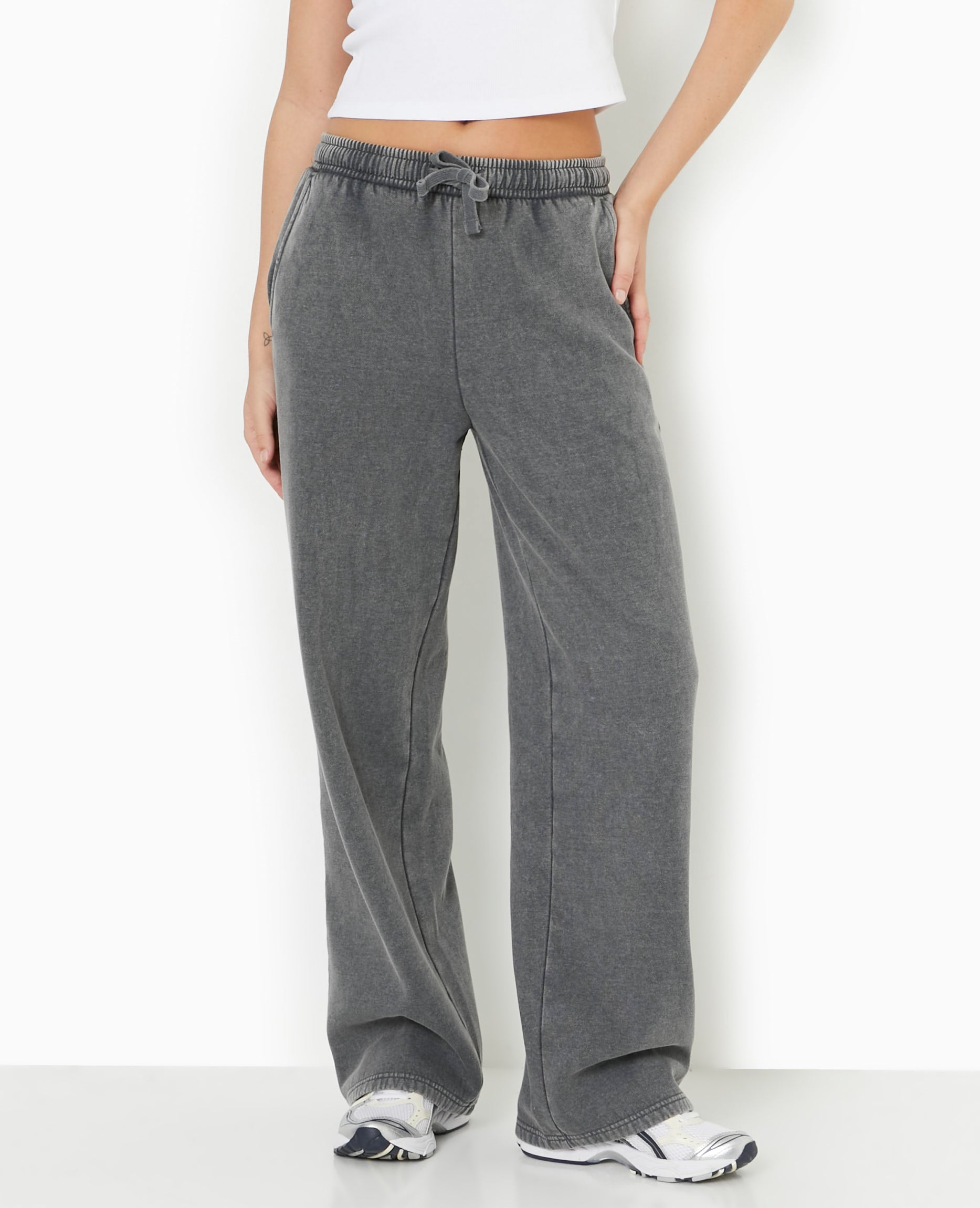 Pantalon de jogging droit en molleton