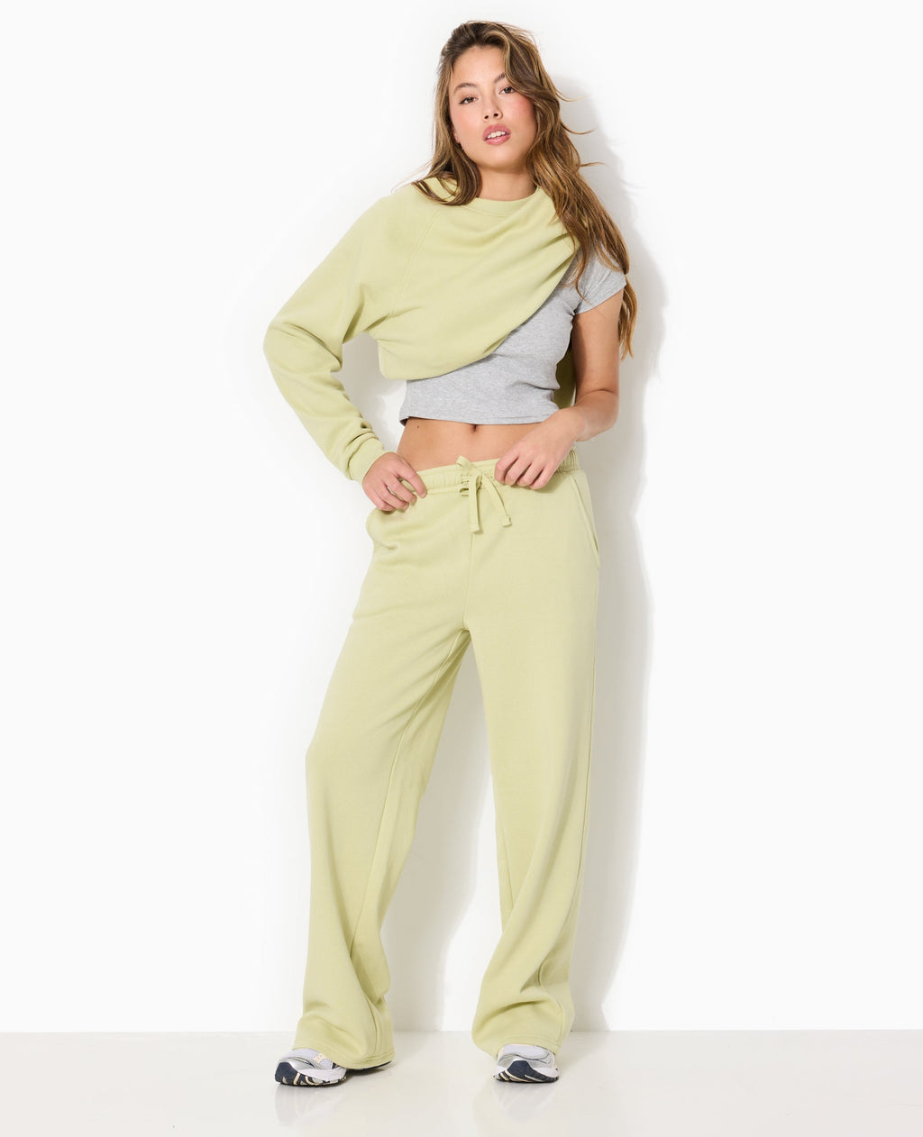 Pantalon de jogging droit en molleton