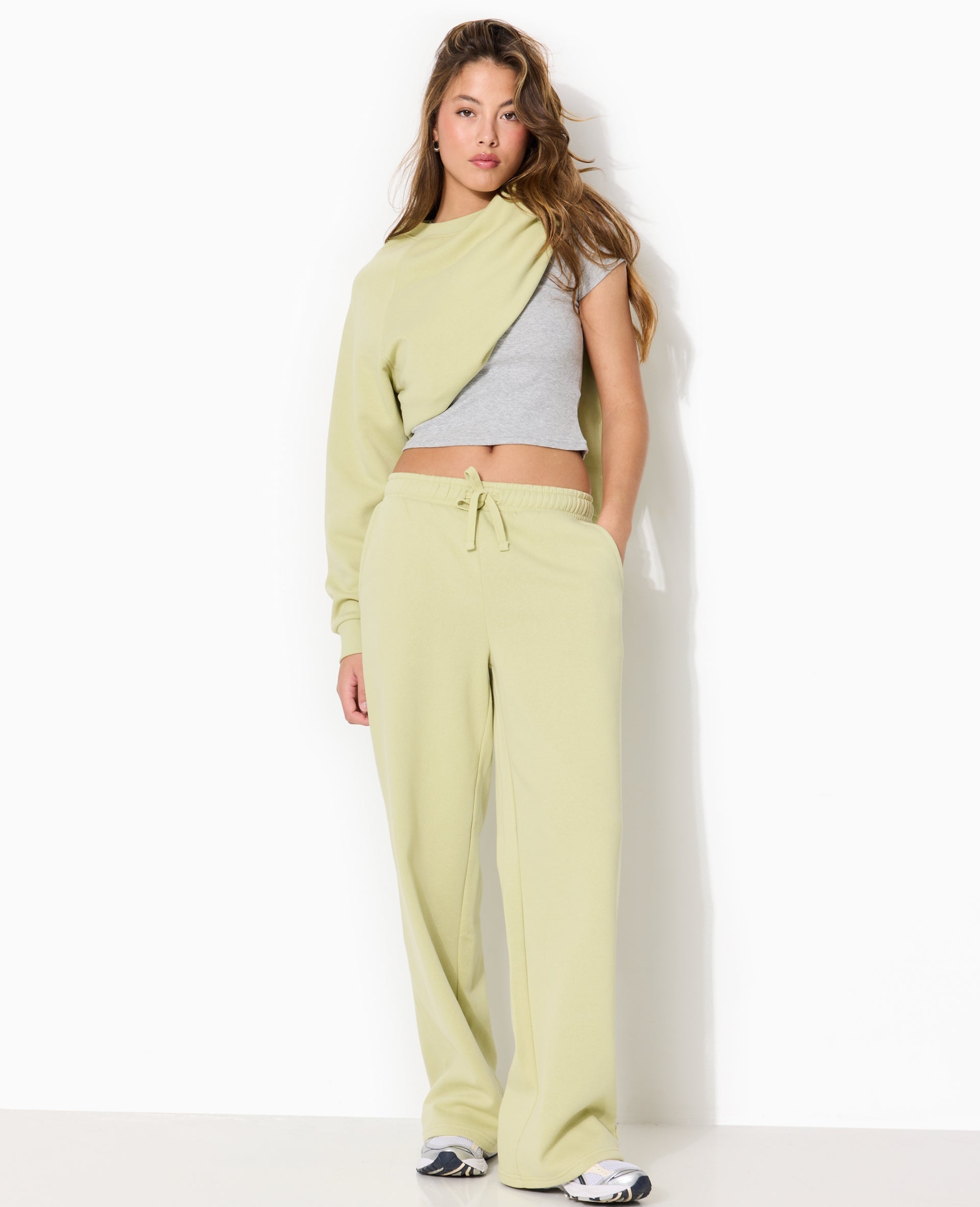 Pantalon de jogging droit en molleton