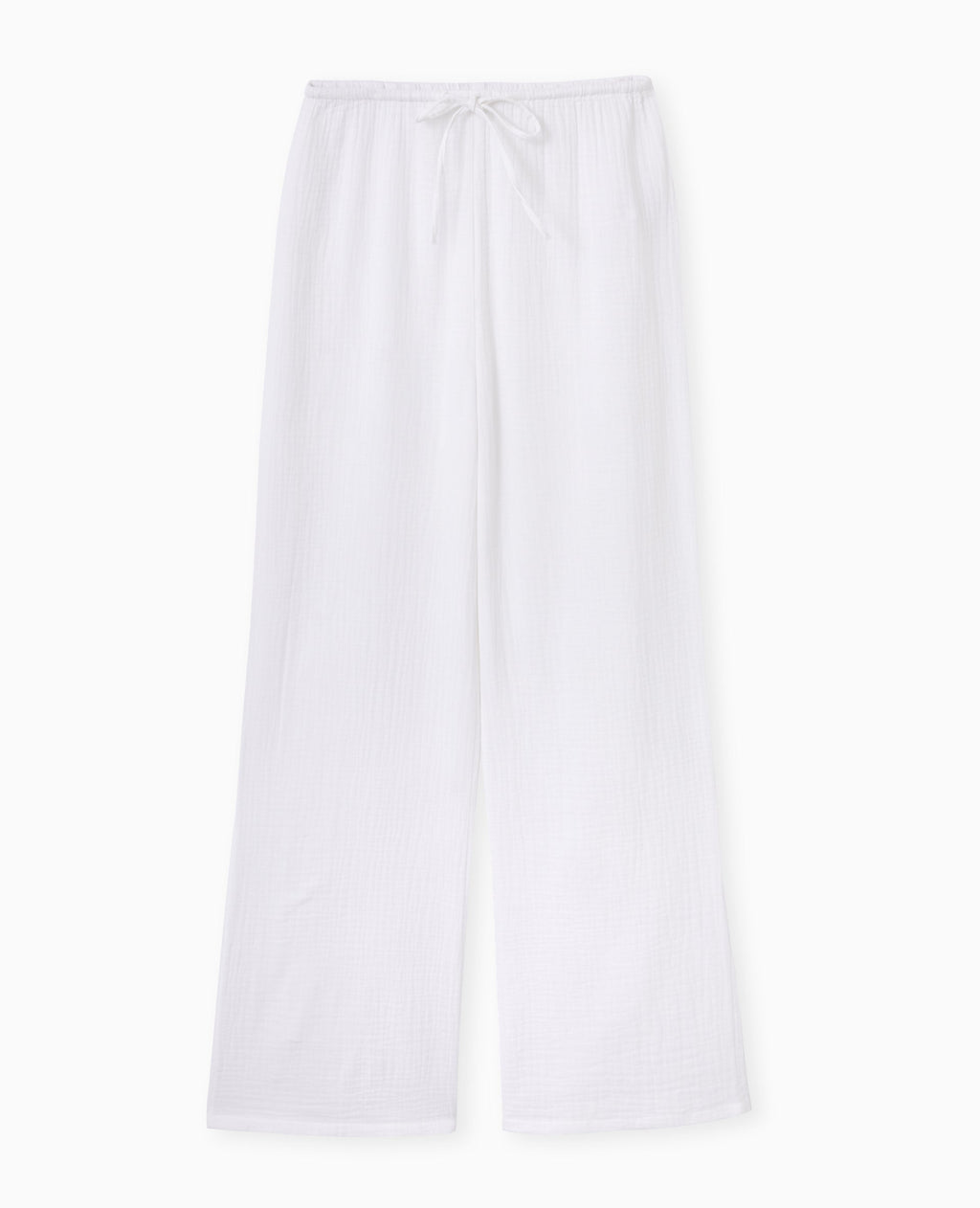 Pantalon large en gaze de coton