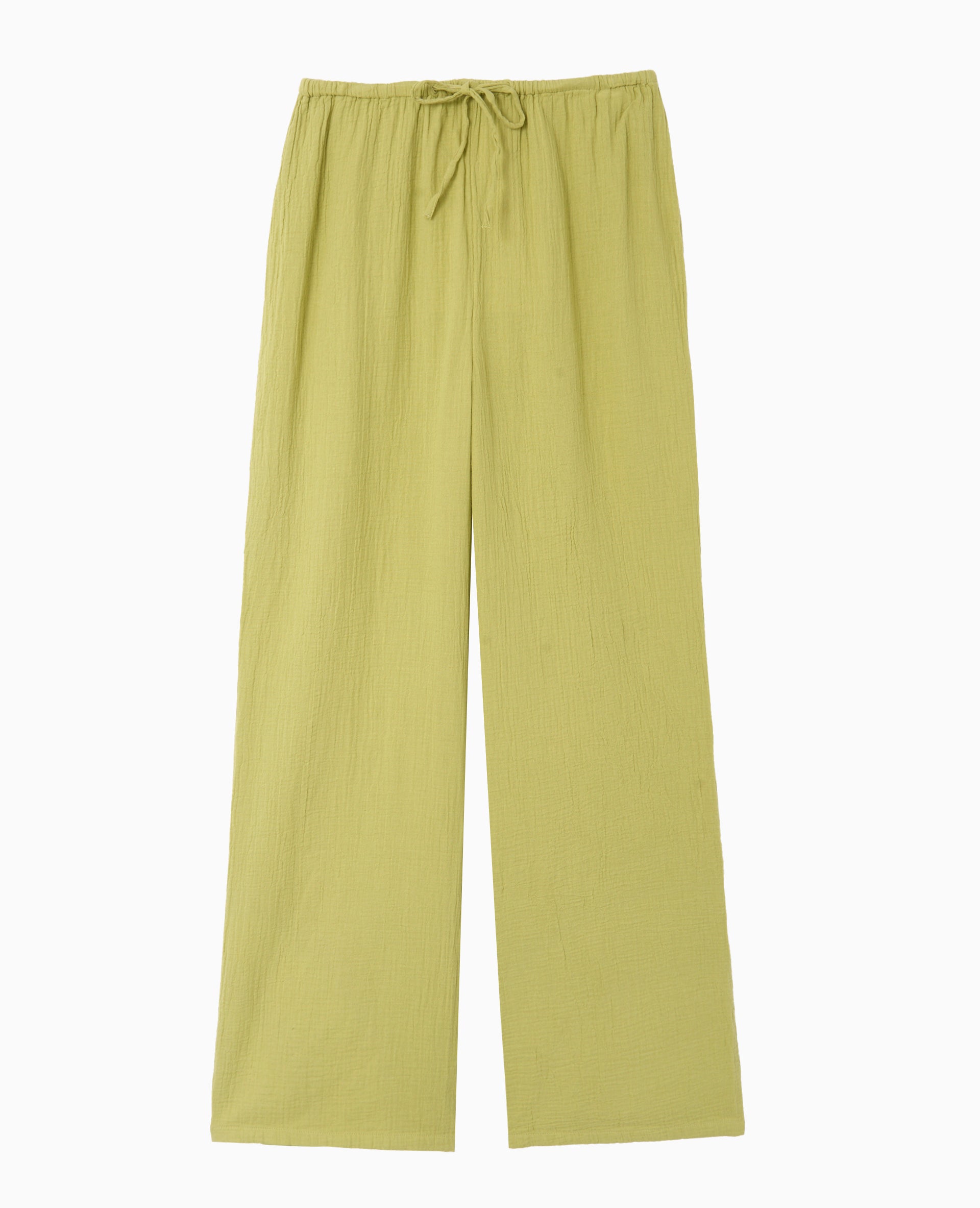 Pantalon large en gaze de coton