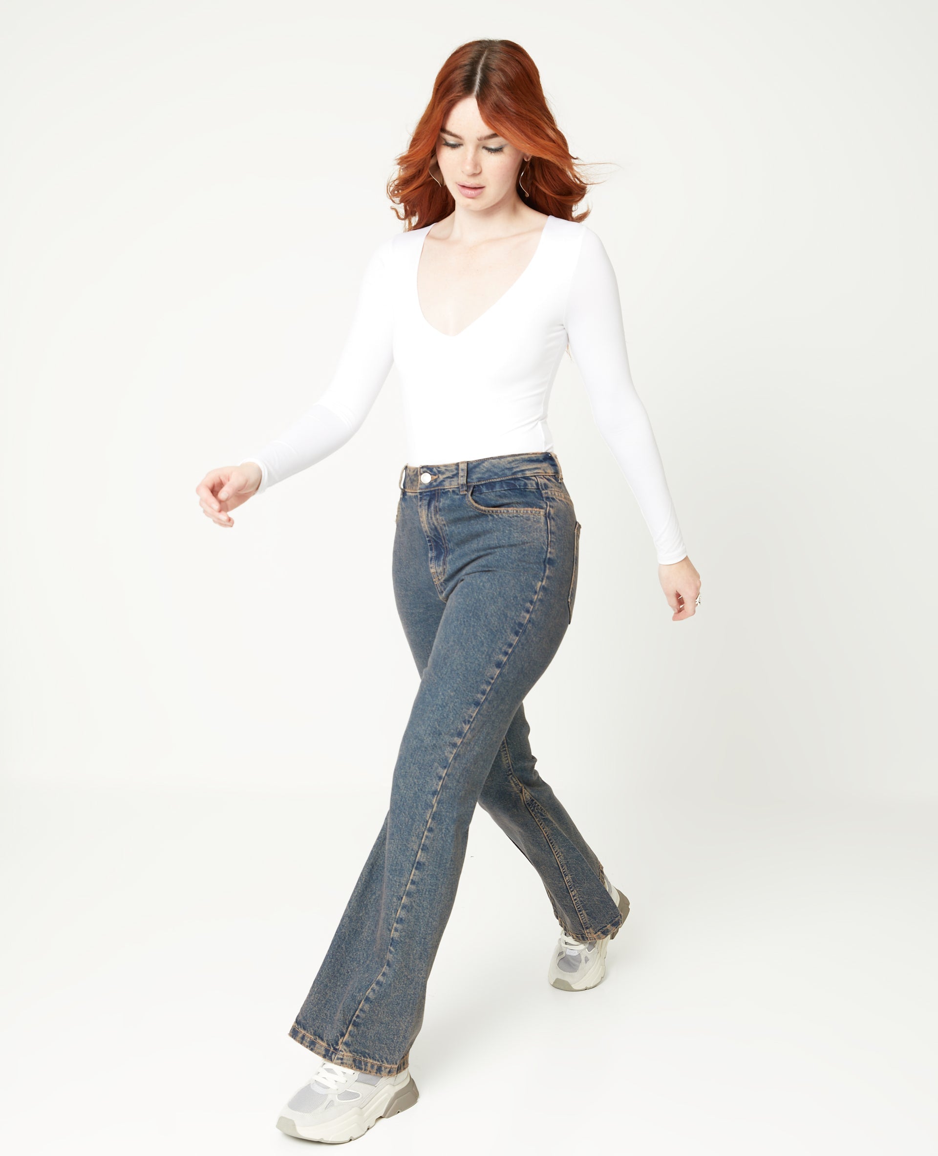 Jean flare effet dirty
