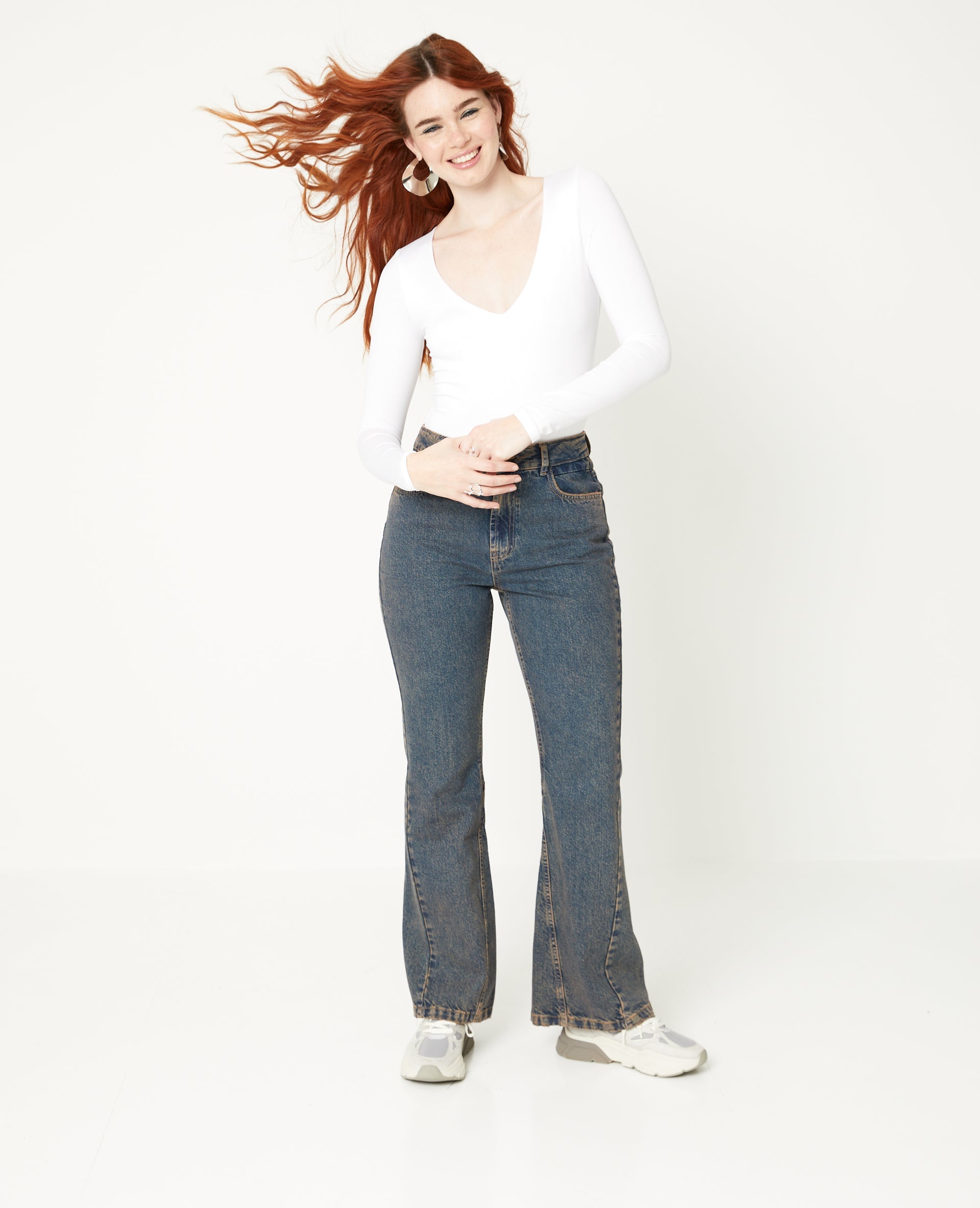 Jean flare effet dirty