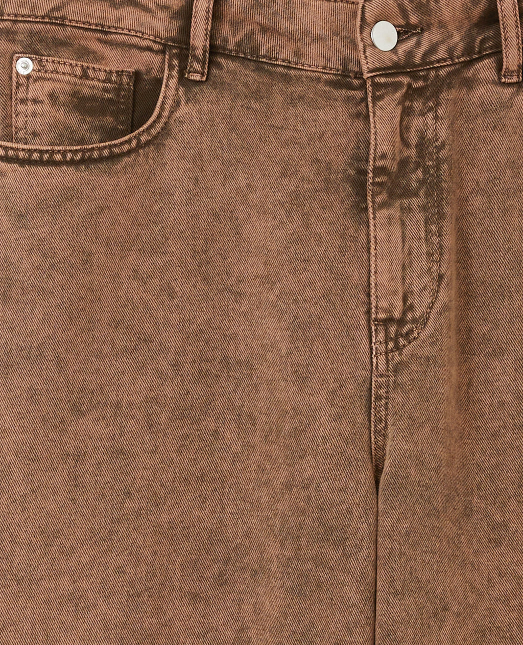 Jean droit taille basse effet délavé