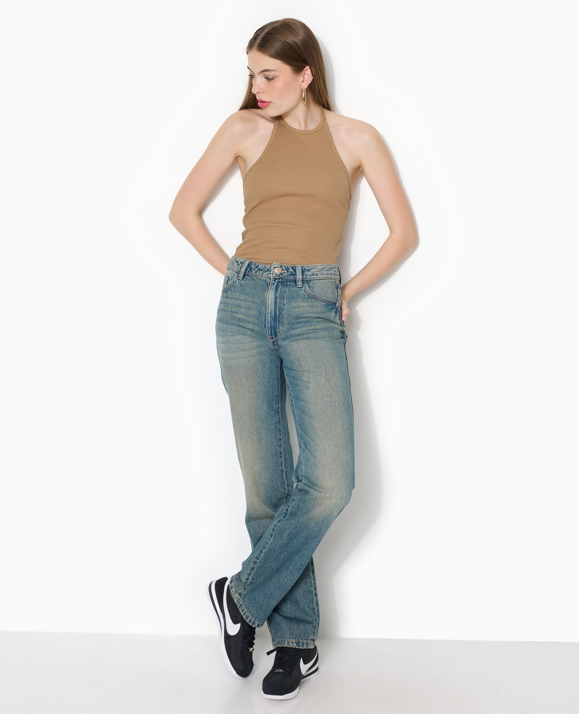 J90-2 / Jean straight taille medium effet dirty