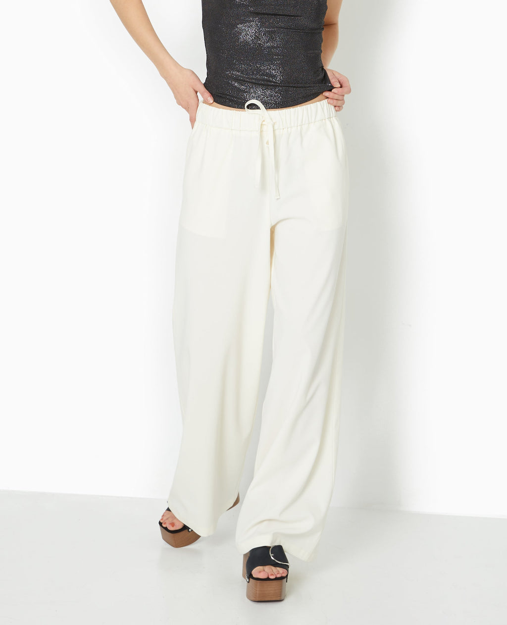 Pantalon city large et droit