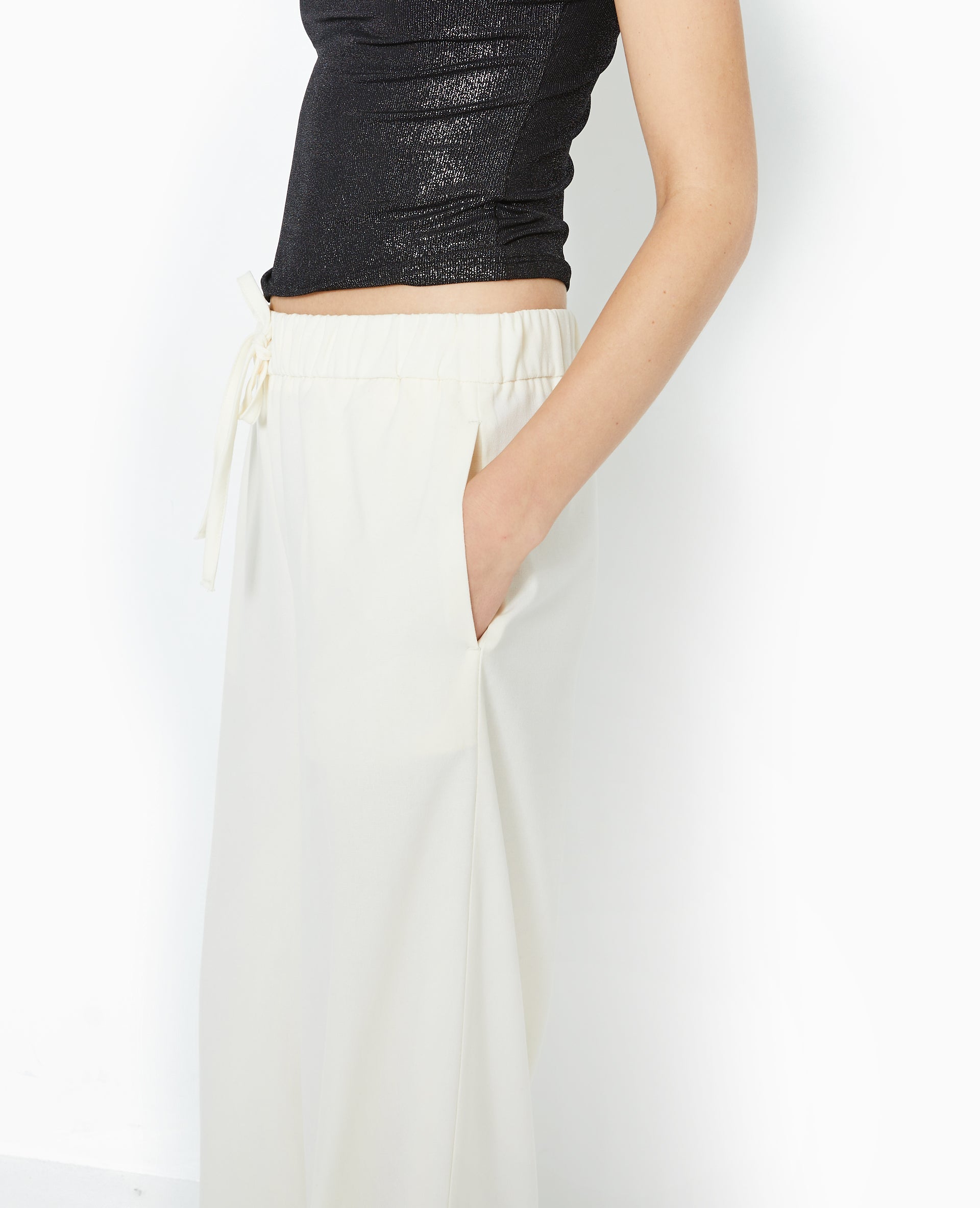 Pantalon city large et droit